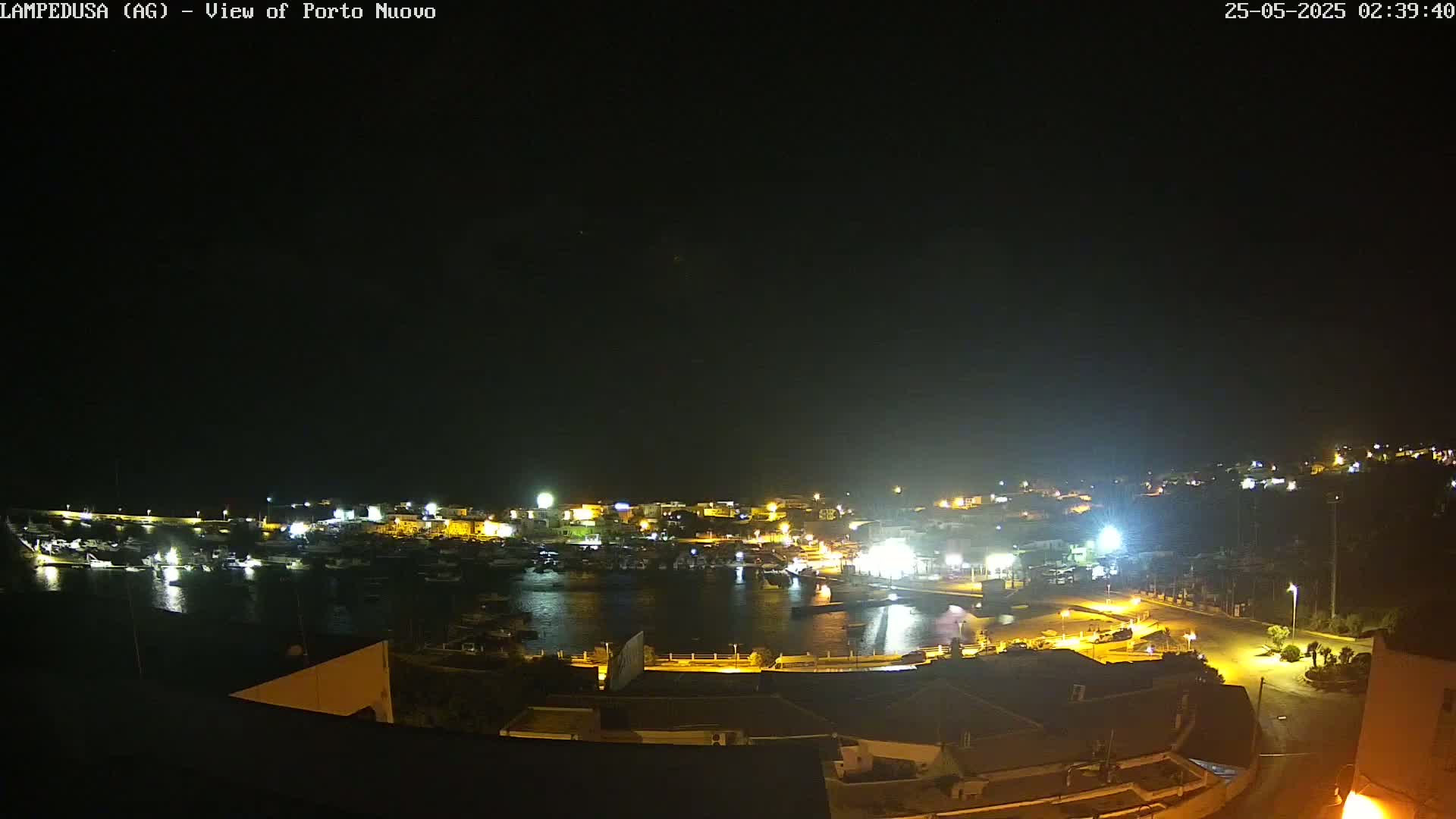 Lampedusa, Port of Nouvo Live Cam - Agrigento, Sicily, Italy