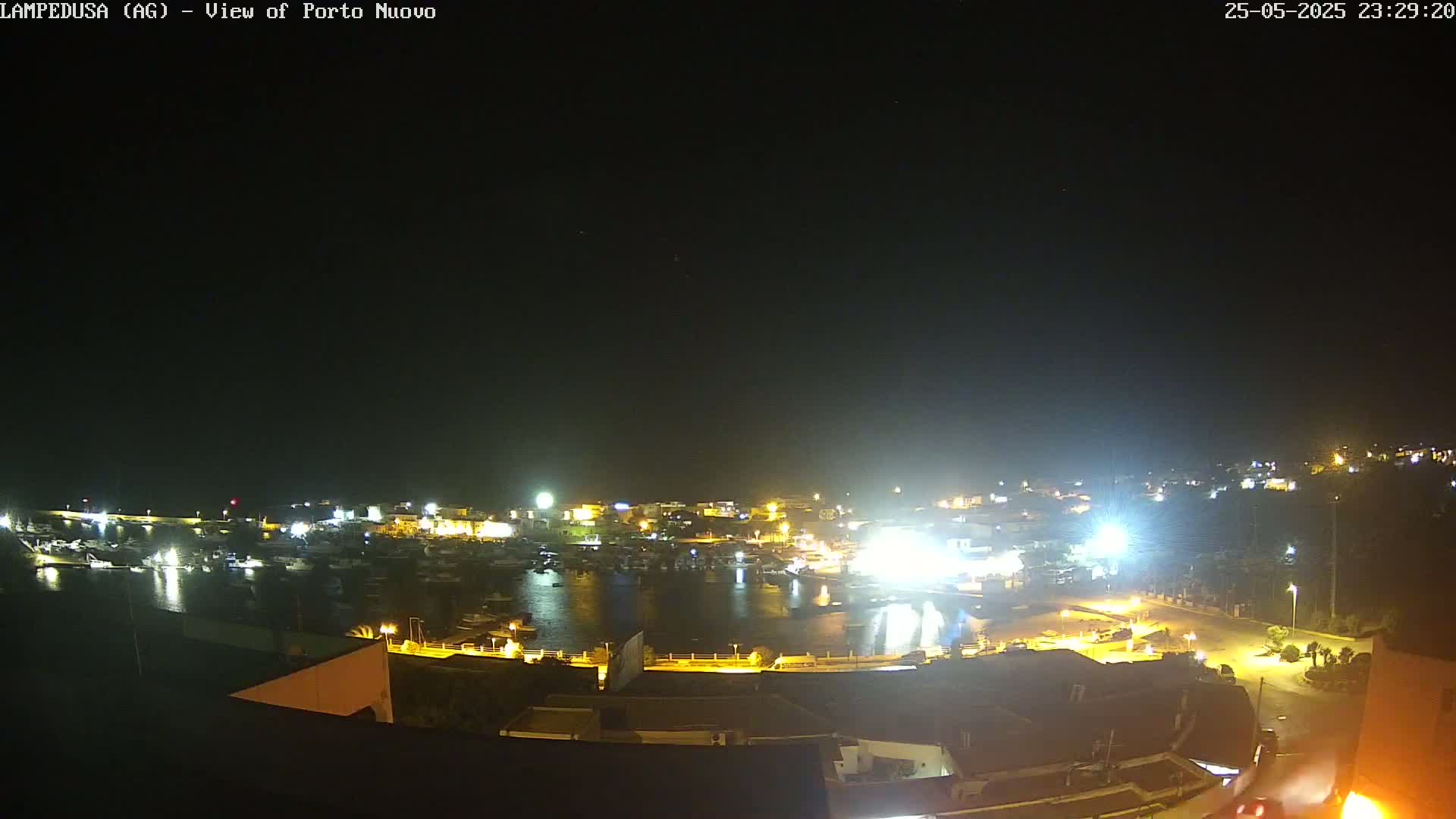 Lampedusa, Port of Nouvo Live Cam - Agrigento, Sicily, Italy