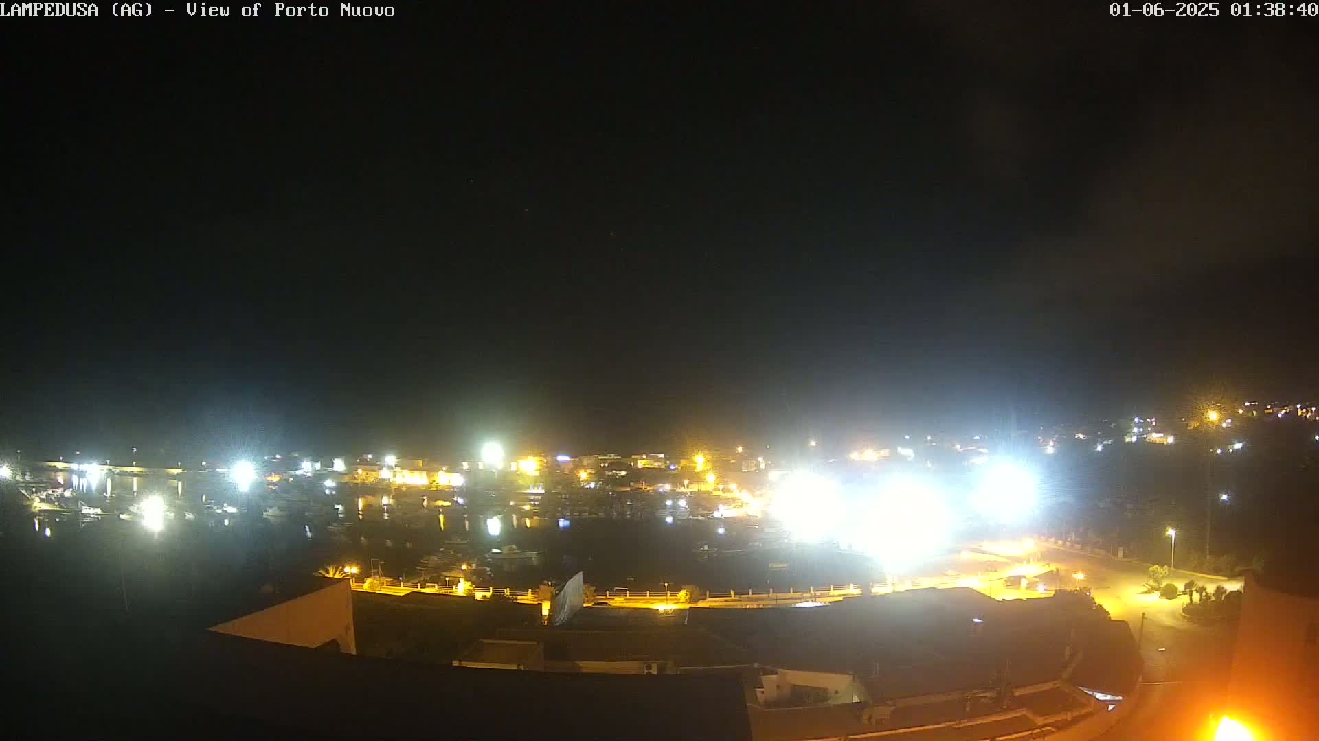 Lampedusa, Port of Nouvo Live Cam - Agrigento, Sicily, Italy