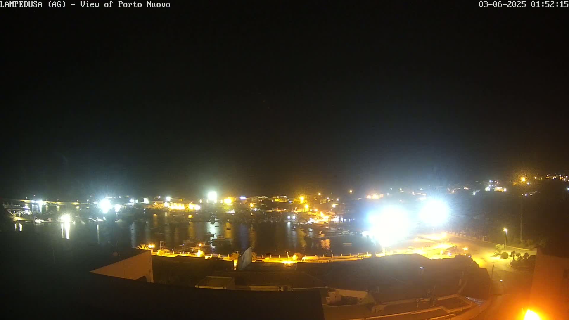 Lampedusa, Port of Nouvo Live Cam - Agrigento, Sicily, Italy