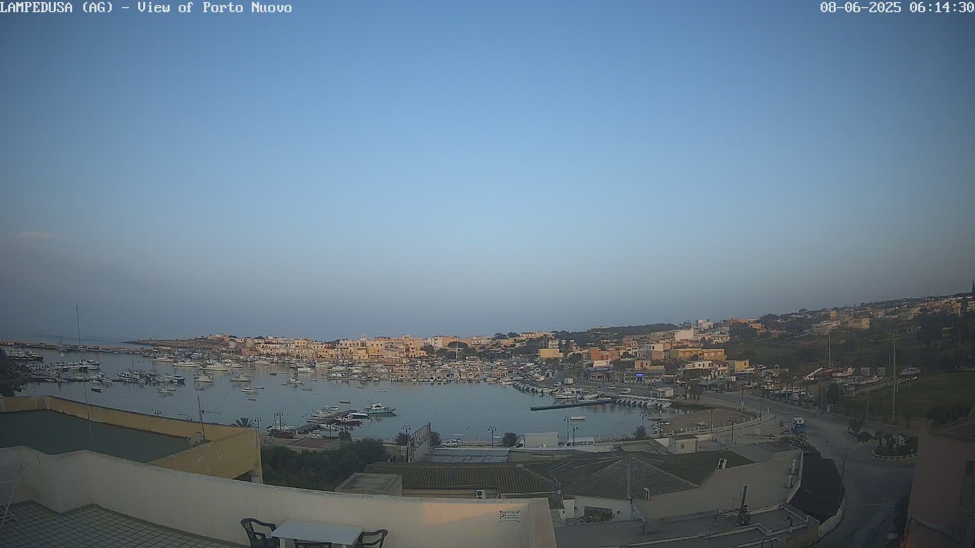 Lampedusa, Port of Nouvo Live Cam - Agrigento, Sicily, Italy