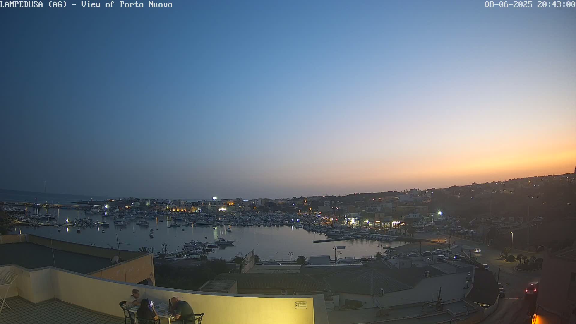 Lampedusa, Port of Nouvo Live Cam - Agrigento, Sicily, Italy