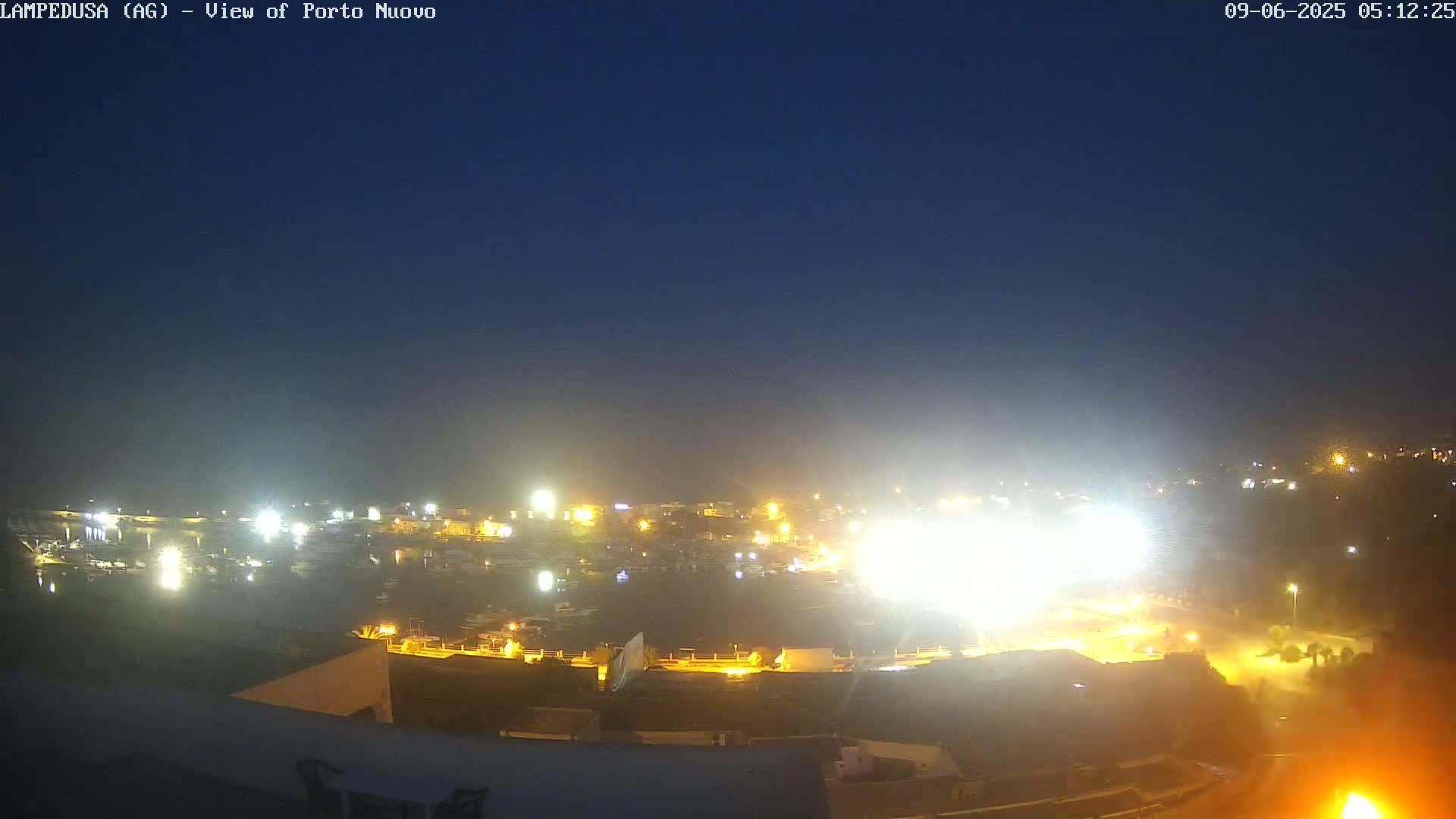 Lampedusa, Port of Nouvo Live Cam - Agrigento, Sicily, Italy