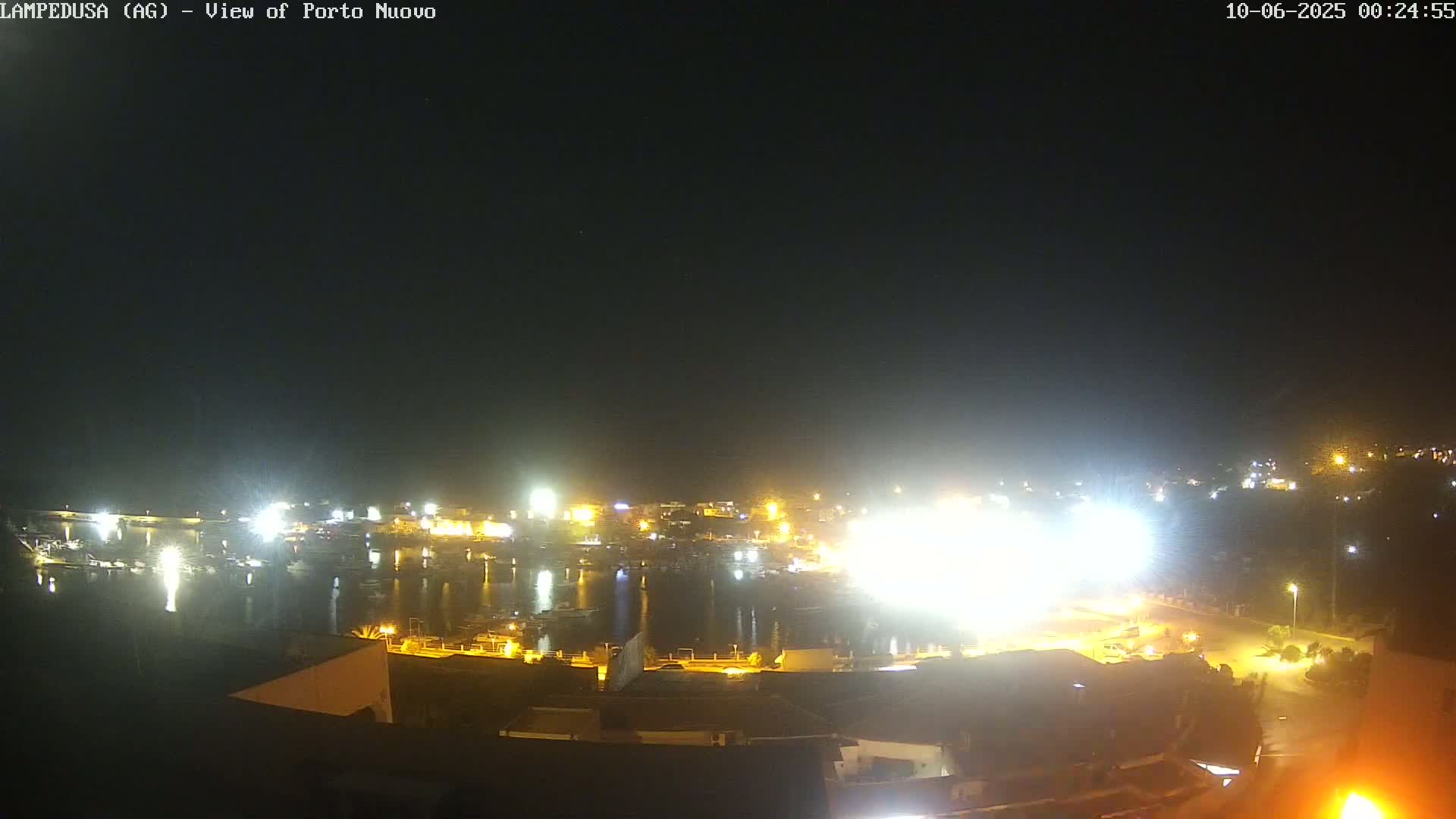 Lampedusa, Port of Nouvo Live Cam - Agrigento, Sicily, Italy