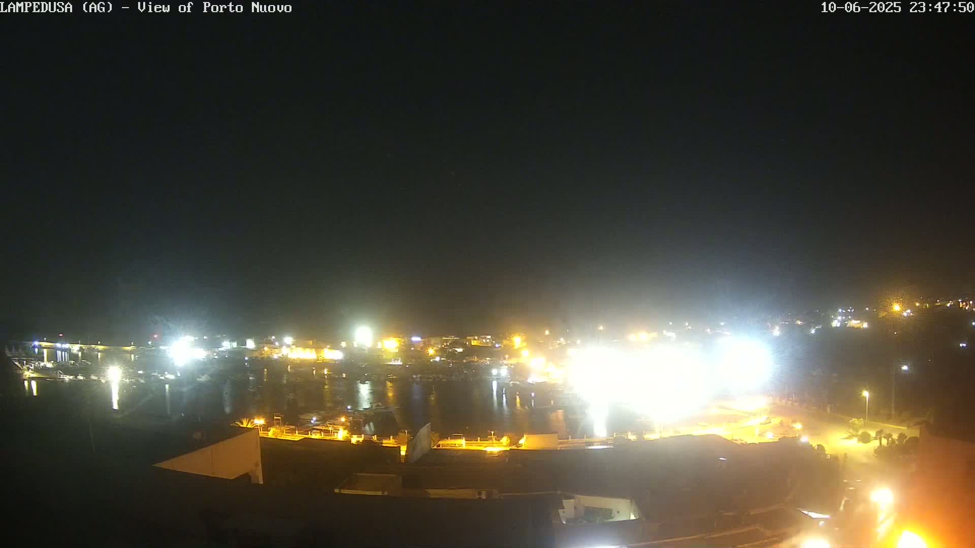 Lampedusa, Port of Nouvo Live Cam - Agrigento, Sicily, Italy