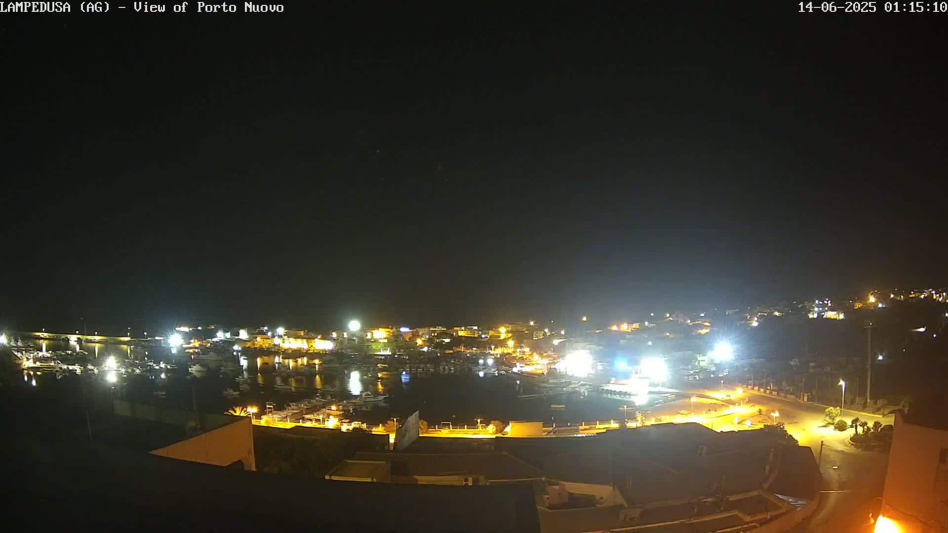 Lampedusa, Port of Nouvo Live Cam - Agrigento, Sicily, Italy