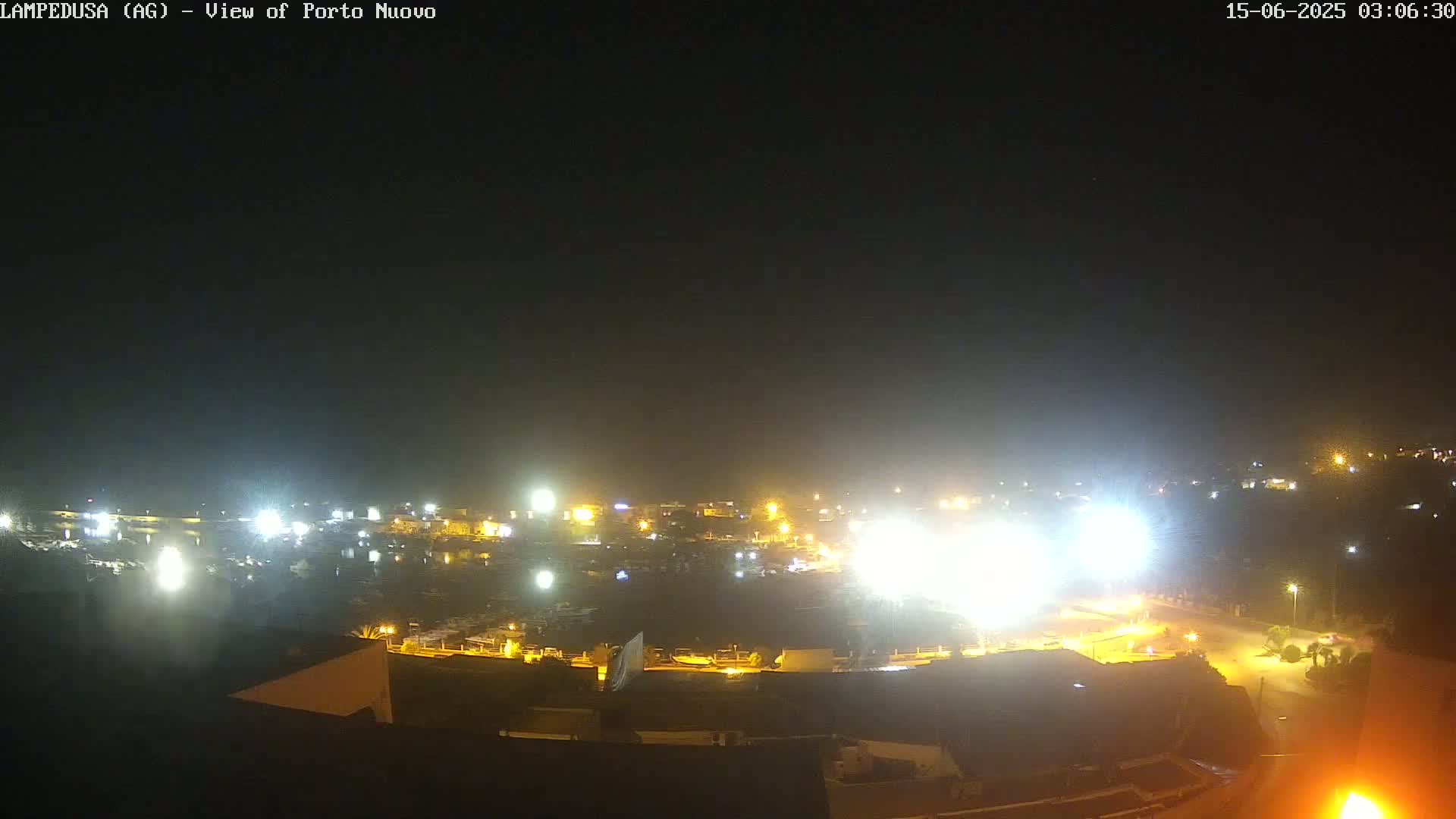 Lampedusa, Port of Nouvo Live Cam - Agrigento, Sicily, Italy