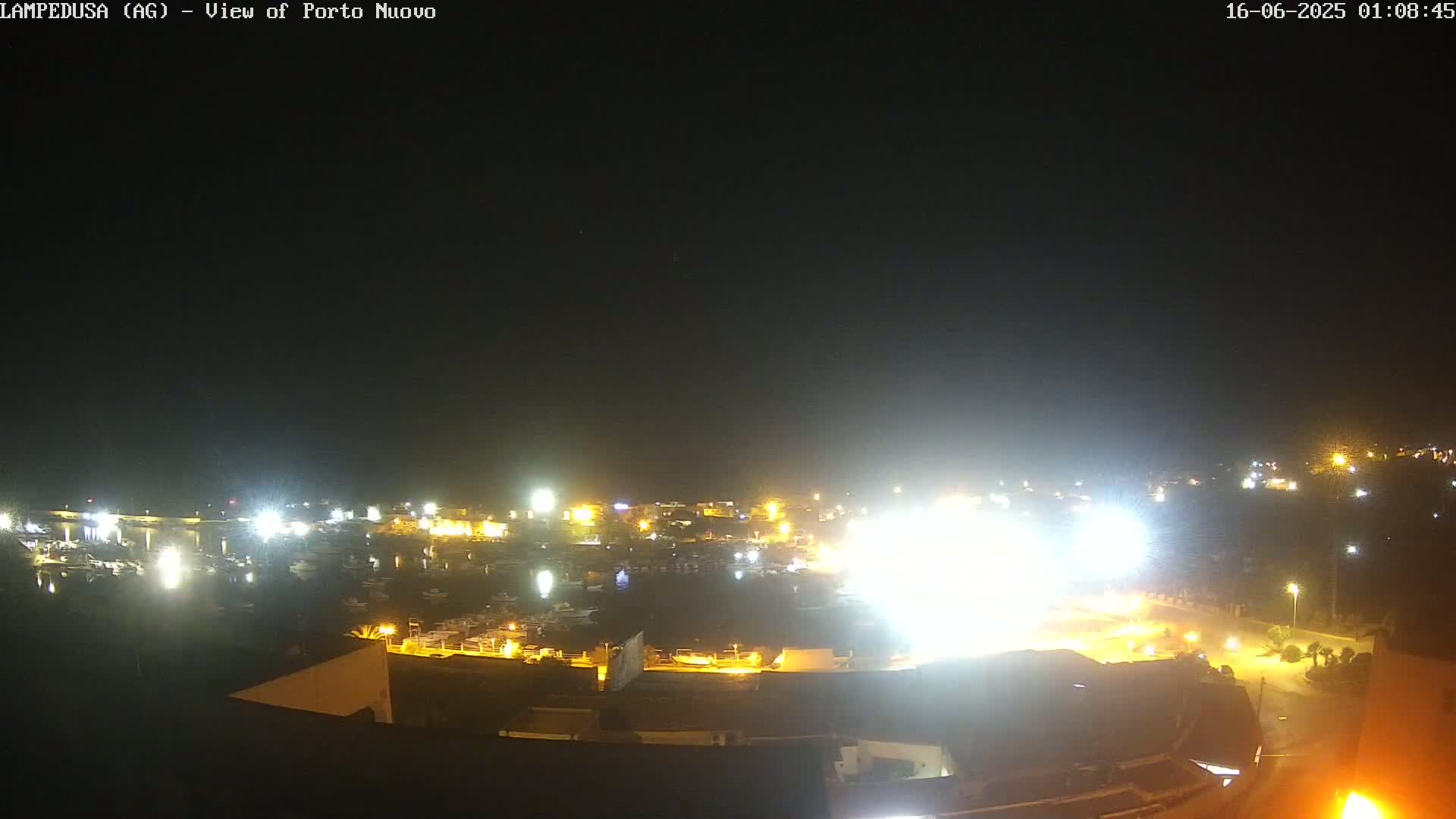 Lampedusa, Port of Nouvo Live Cam - Agrigento, Sicily, Italy
