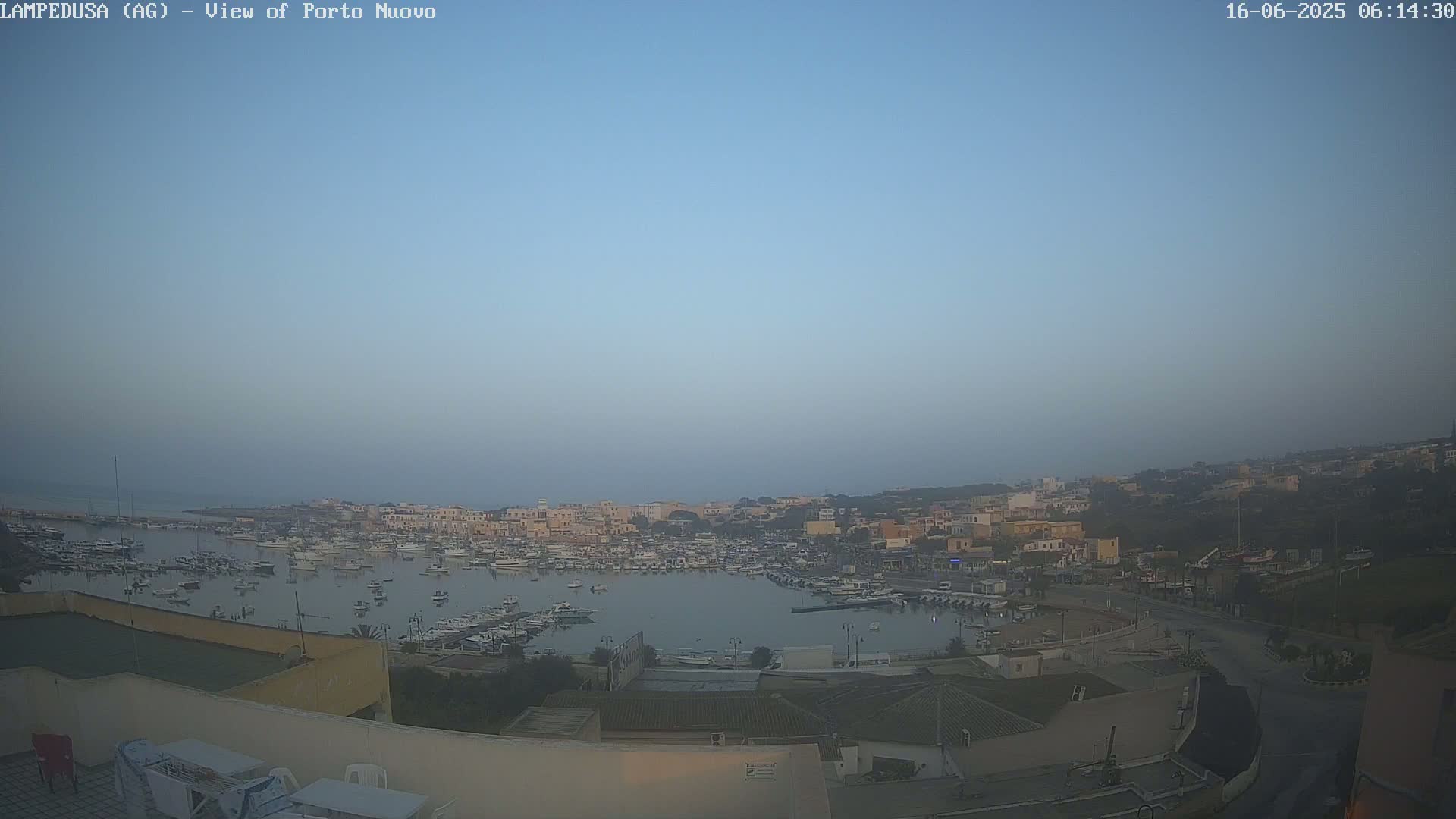 Lampedusa, Port of Nouvo Live Cam - Agrigento, Sicily, Italy