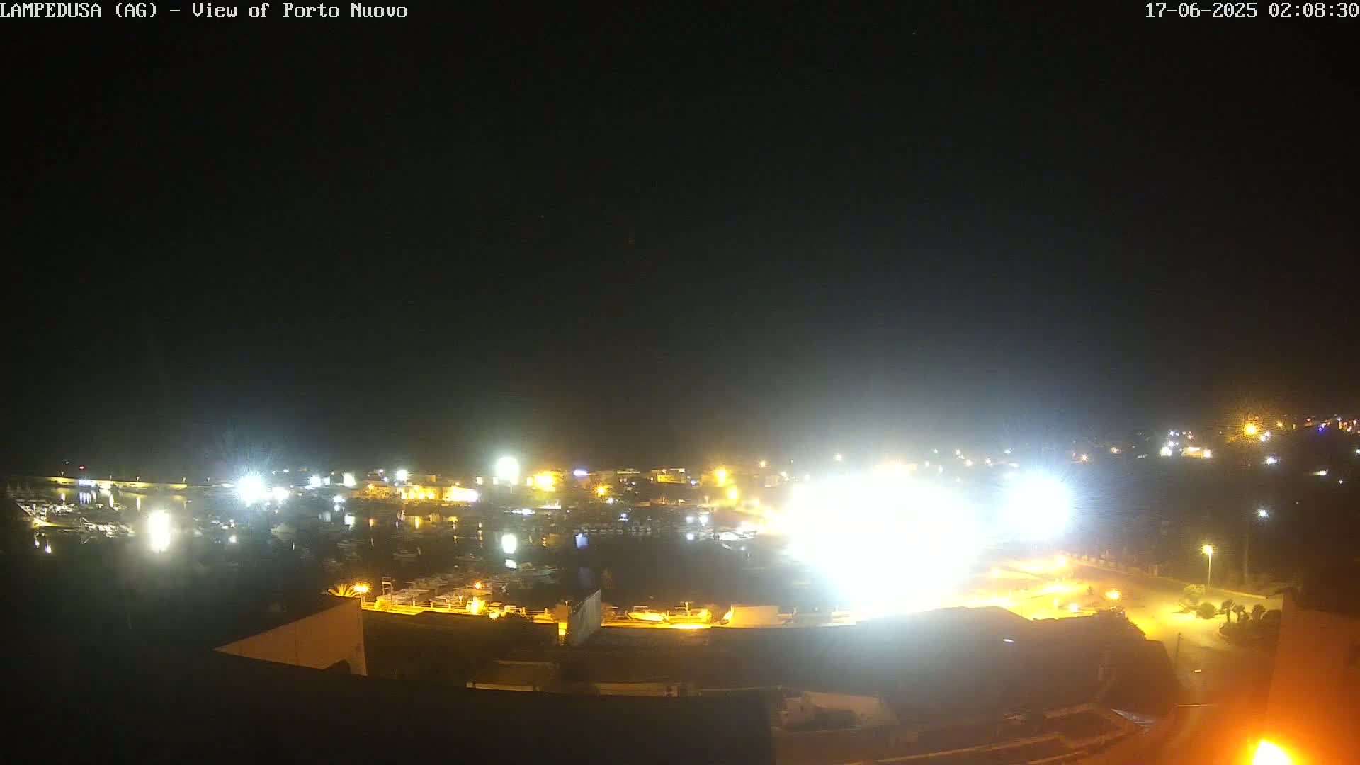 Lampedusa, Port of Nouvo Live Cam - Agrigento, Sicily, Italy