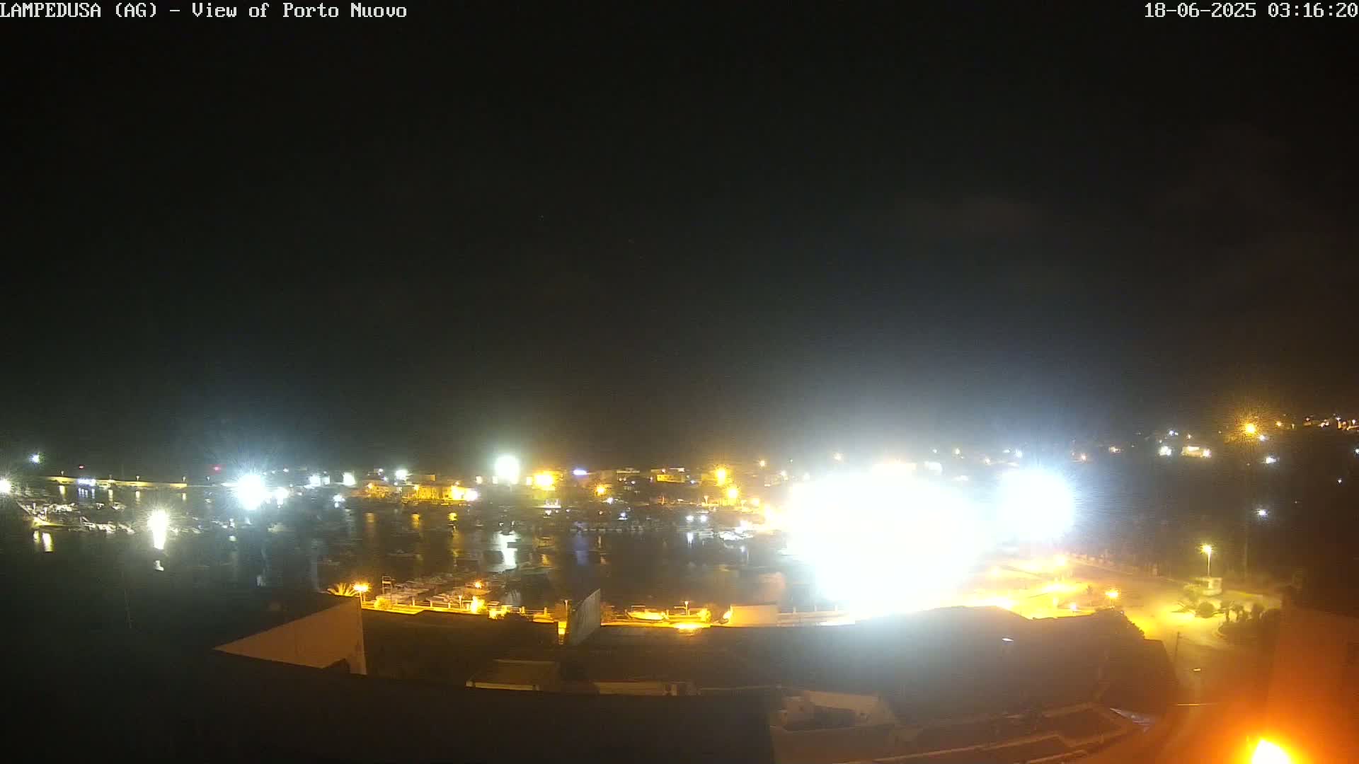 Lampedusa, Port of Nouvo Live Cam - Agrigento, Sicily, Italy