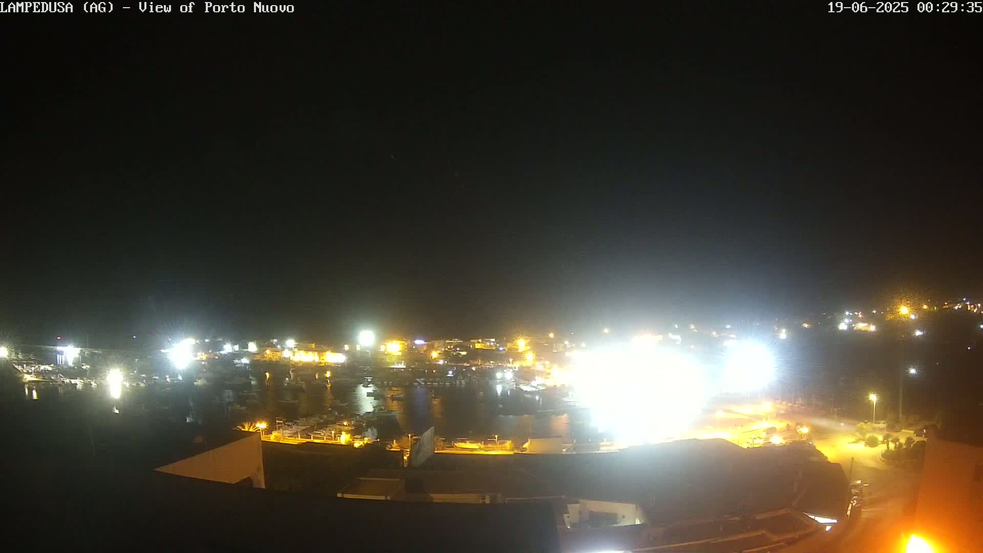 Lampedusa, Port of Nouvo Live Cam - Agrigento, Sicily, Italy