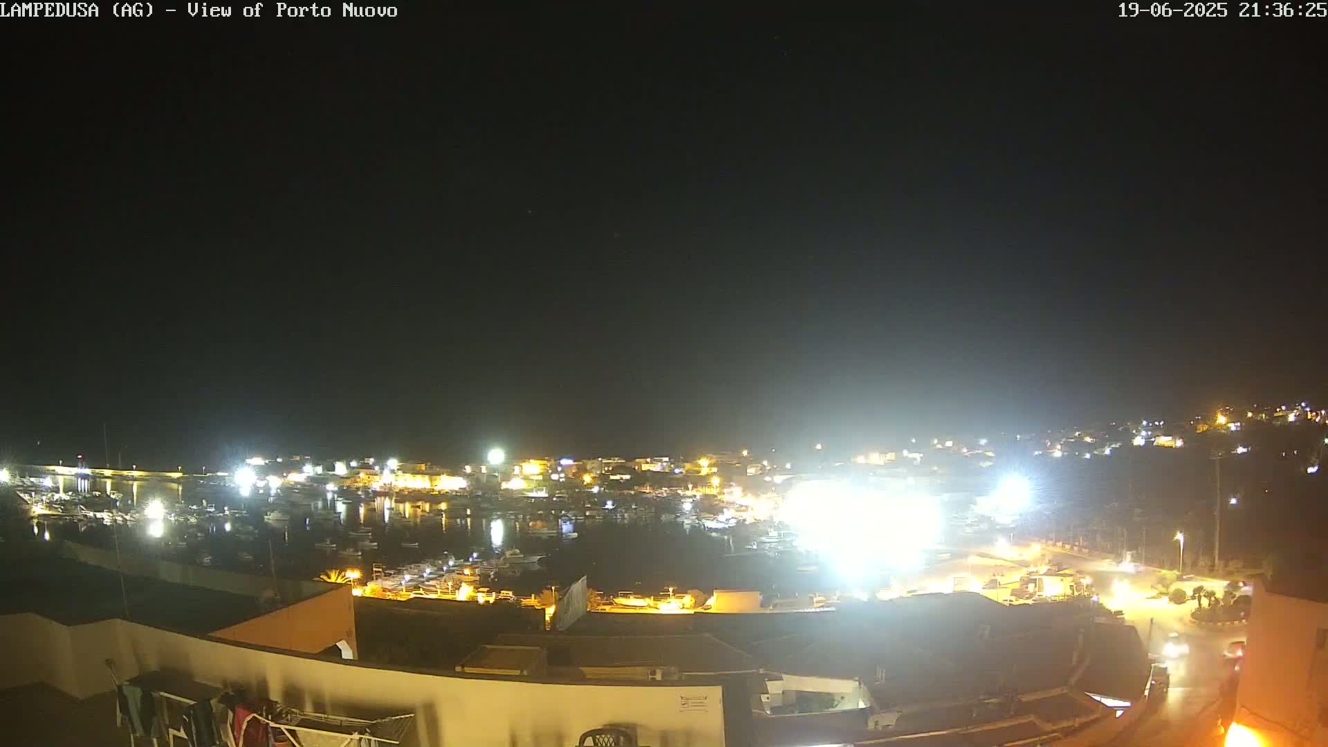 Lampedusa, Port of Nouvo Live Cam - Agrigento, Sicily, Italy