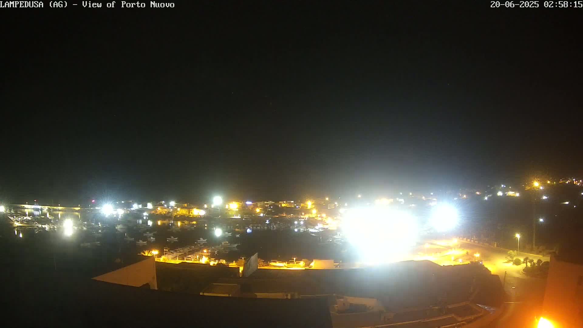Lampedusa, Port of Nouvo Live Cam - Agrigento, Sicily, Italy