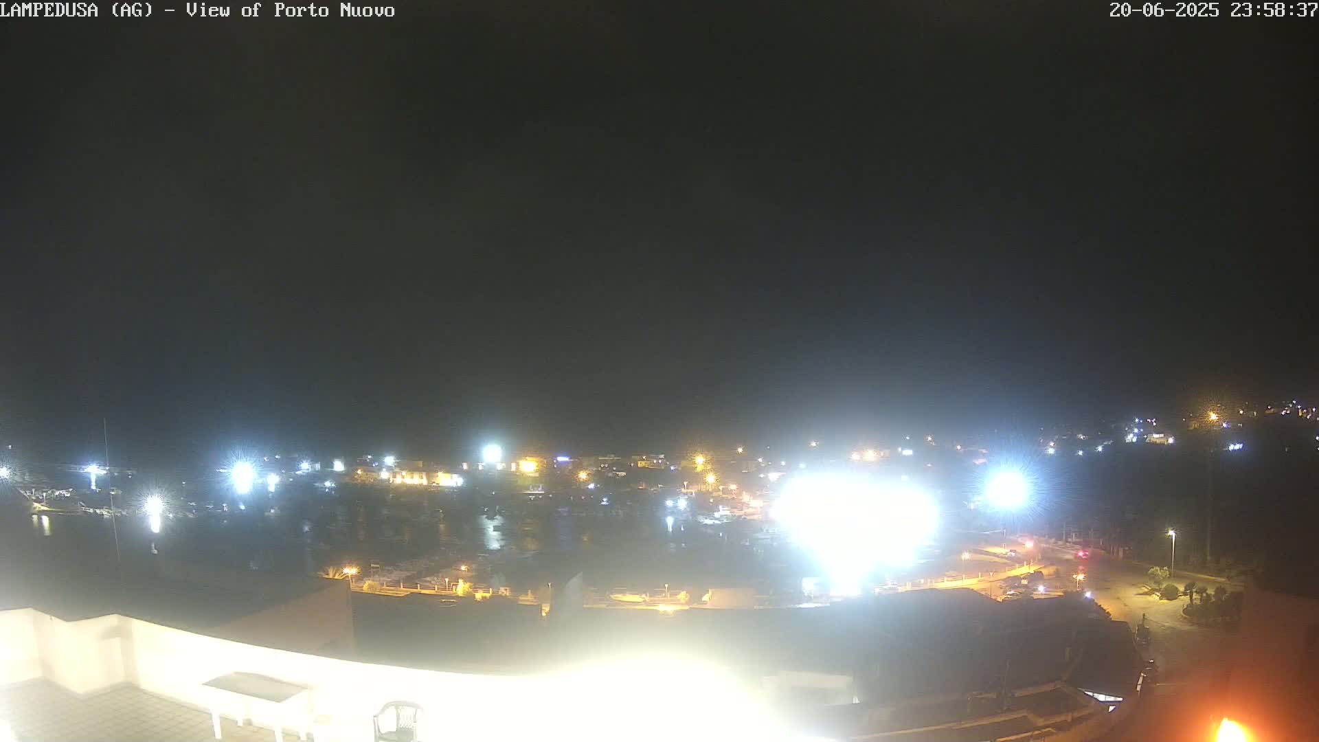 Lampedusa, Port of Nouvo Live Cam - Agrigento, Sicily, Italy