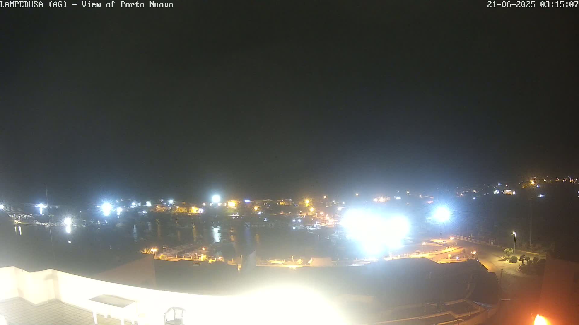 Lampedusa, Port of Nouvo Live Cam - Agrigento, Sicily, Italy