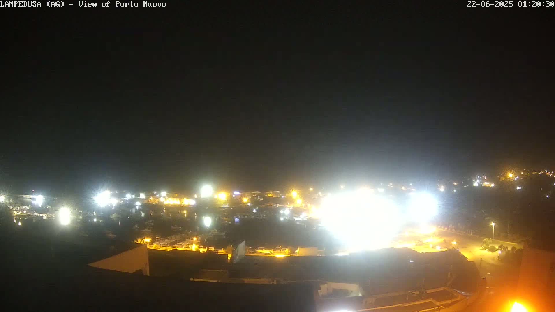 Lampedusa, Port of Nouvo Live Cam - Agrigento, Sicily, Italy