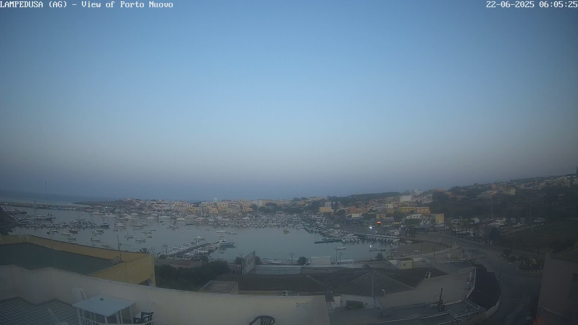 Lampedusa, Port of Nouvo Live Cam - Agrigento, Sicily, Italy