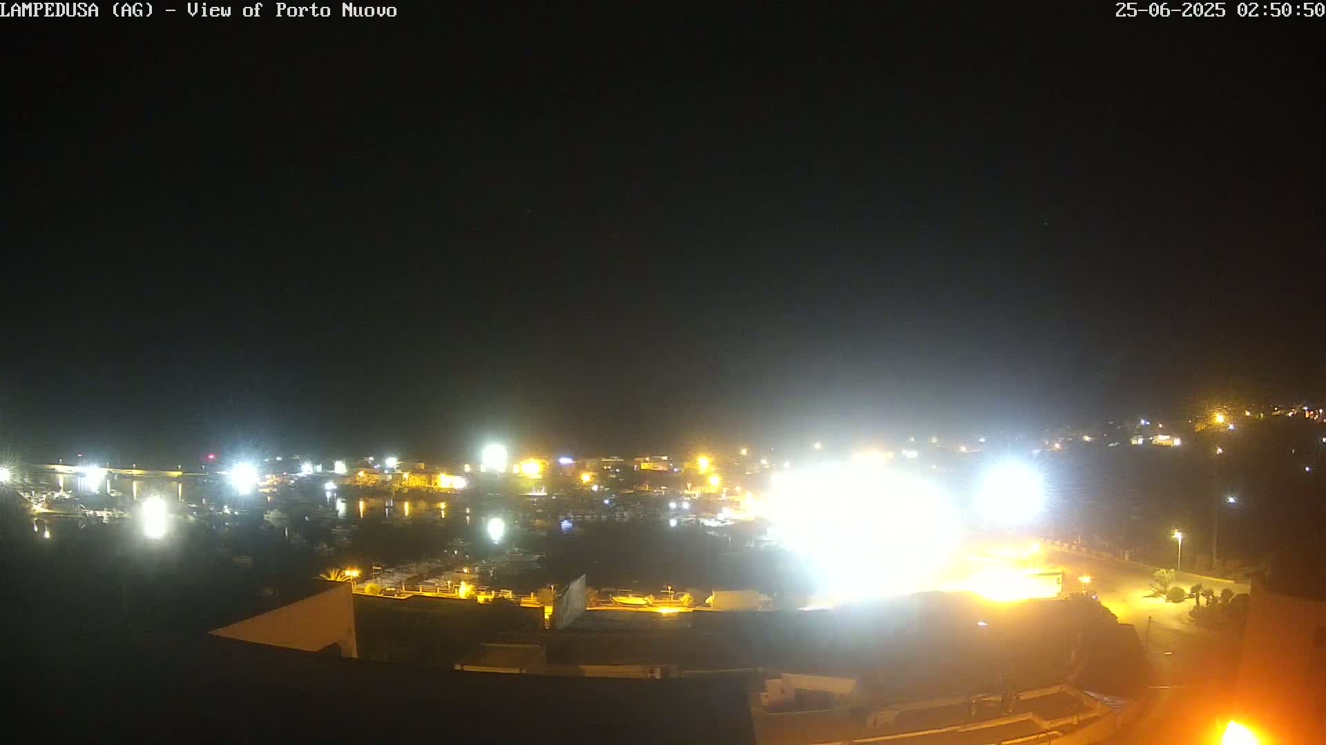 Lampedusa, Port of Nouvo Live Cam - Agrigento, Sicily, Italy