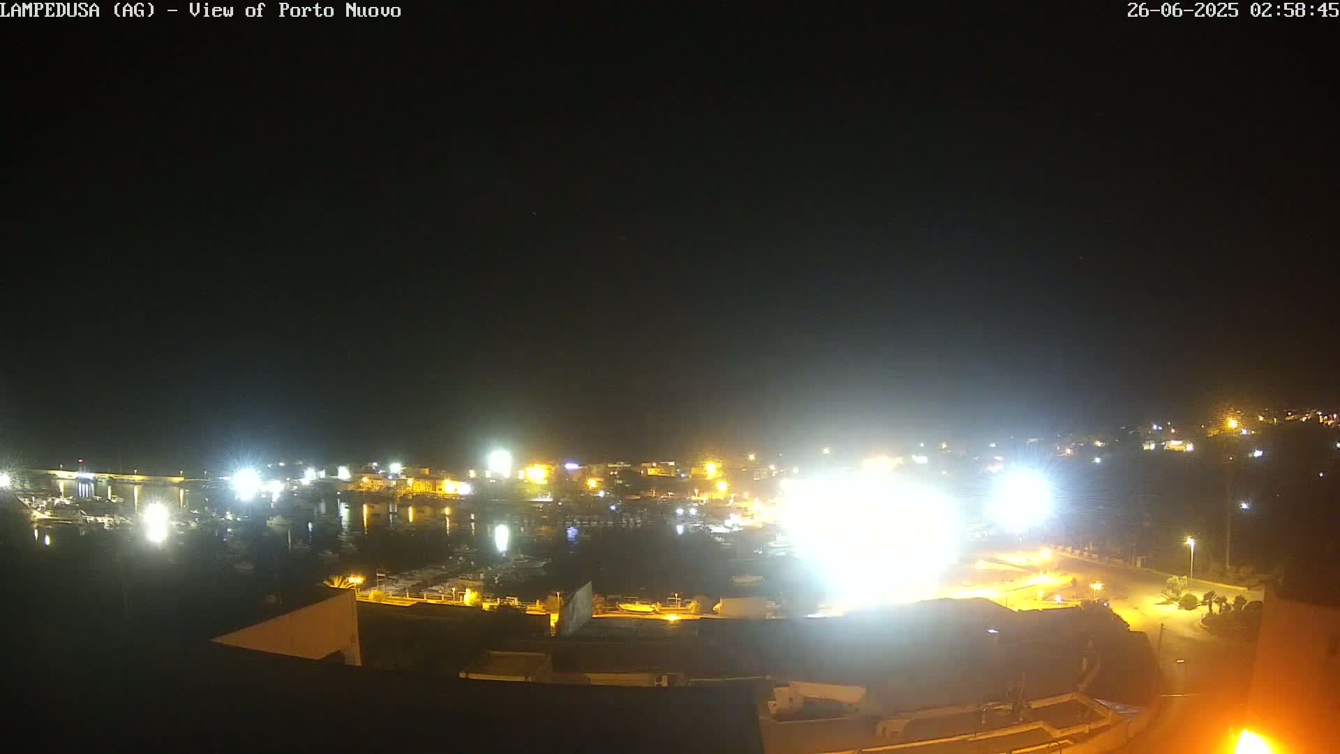 Lampedusa, Port of Nouvo Live Cam - Agrigento, Sicily, Italy