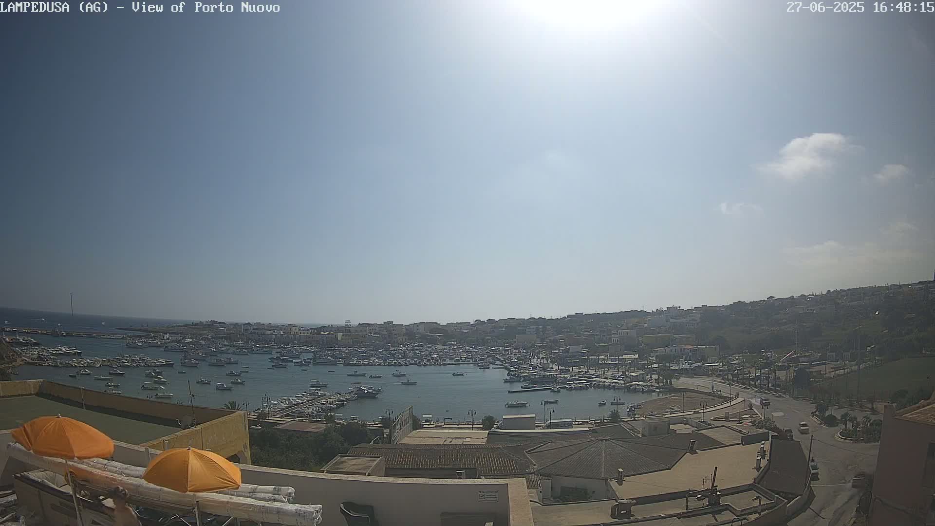 Lampedusa, Port of Nouvo Live Cam - Agrigento, Sicily, Italy