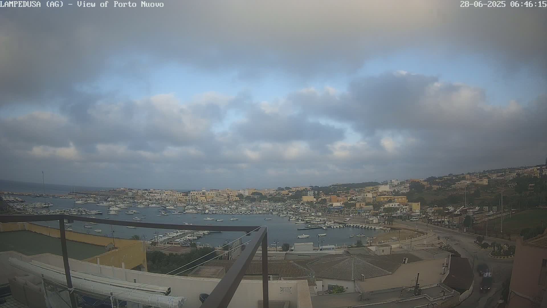 Lampedusa, Port of Nouvo Live Cam - Agrigento, Sicily, Italy
