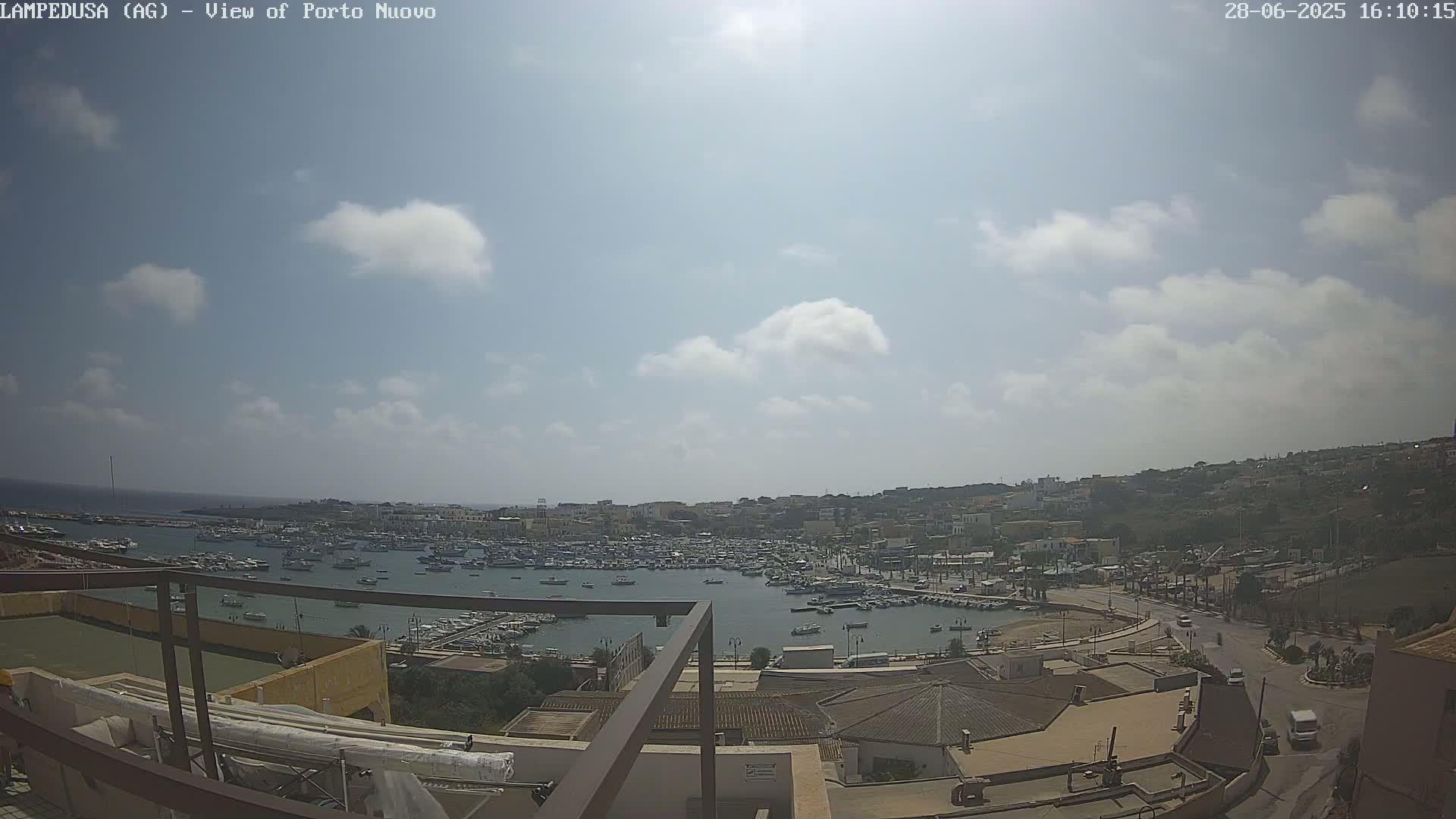 Lampedusa, Port of Nouvo Live Cam - Agrigento, Sicily, Italy