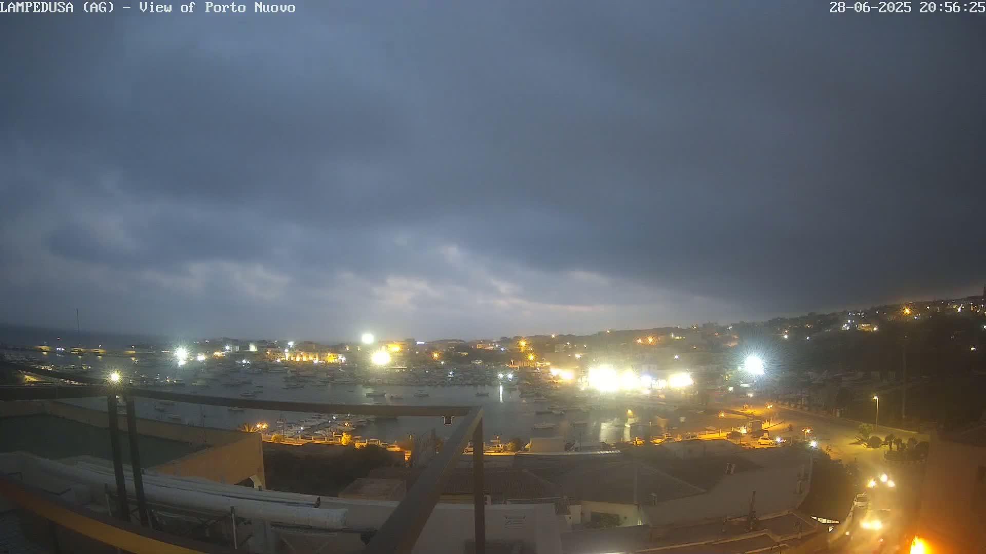 Lampedusa, Port of Nouvo Live Cam - Agrigento, Sicily, Italy