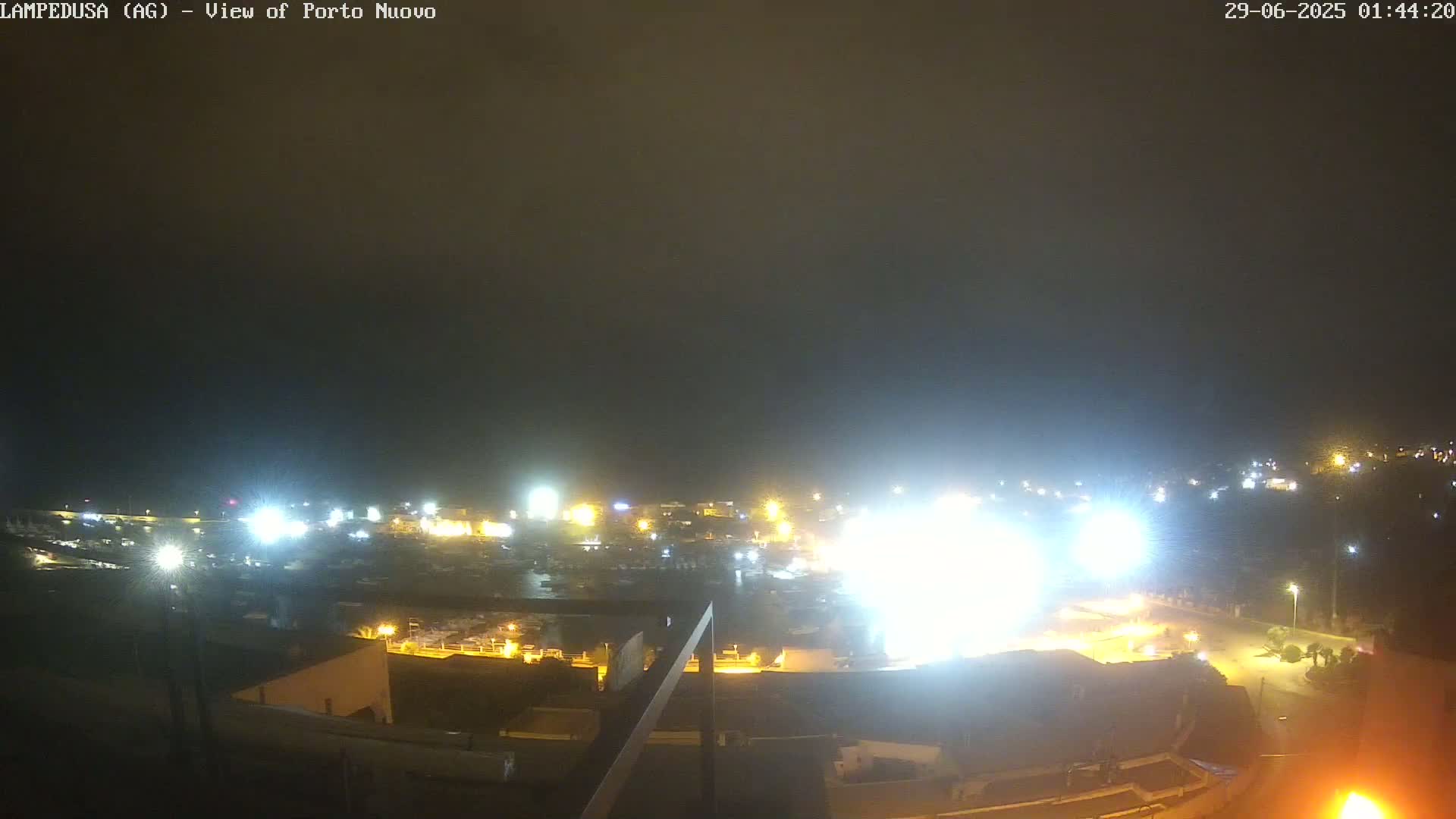 Lampedusa, Port of Nouvo Live Cam - Agrigento, Sicily, Italy