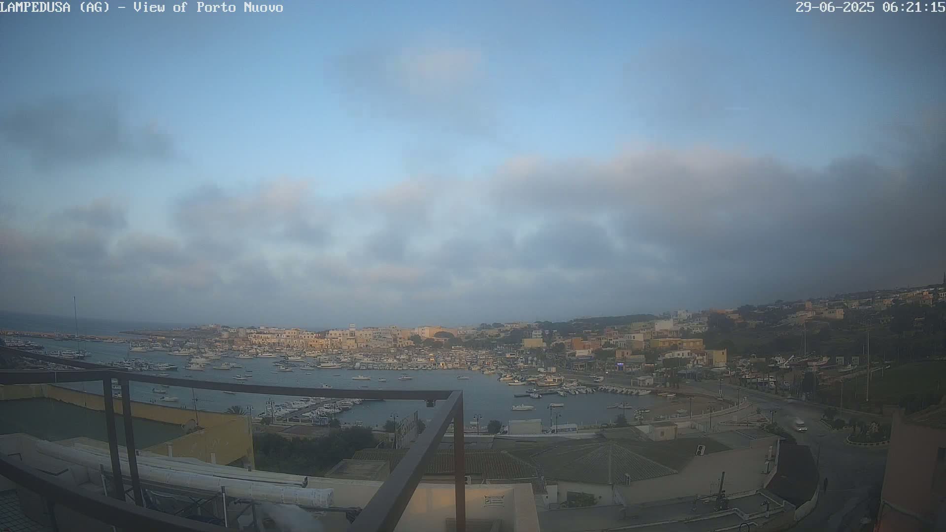 Lampedusa, Port of Nouvo Live Cam - Agrigento, Sicily, Italy