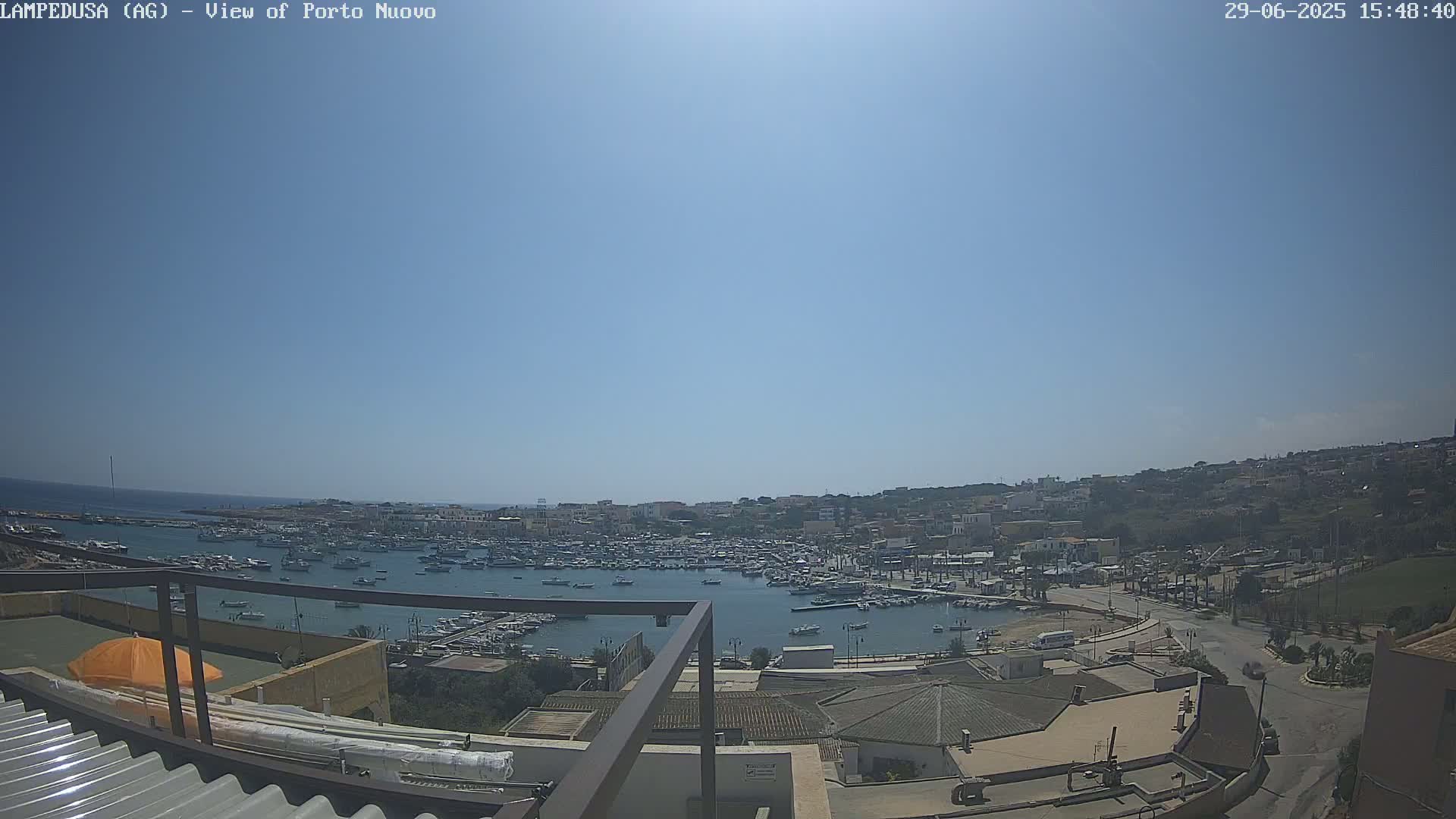 Lampedusa, Port of Nouvo Live Cam - Agrigento, Sicily, Italy