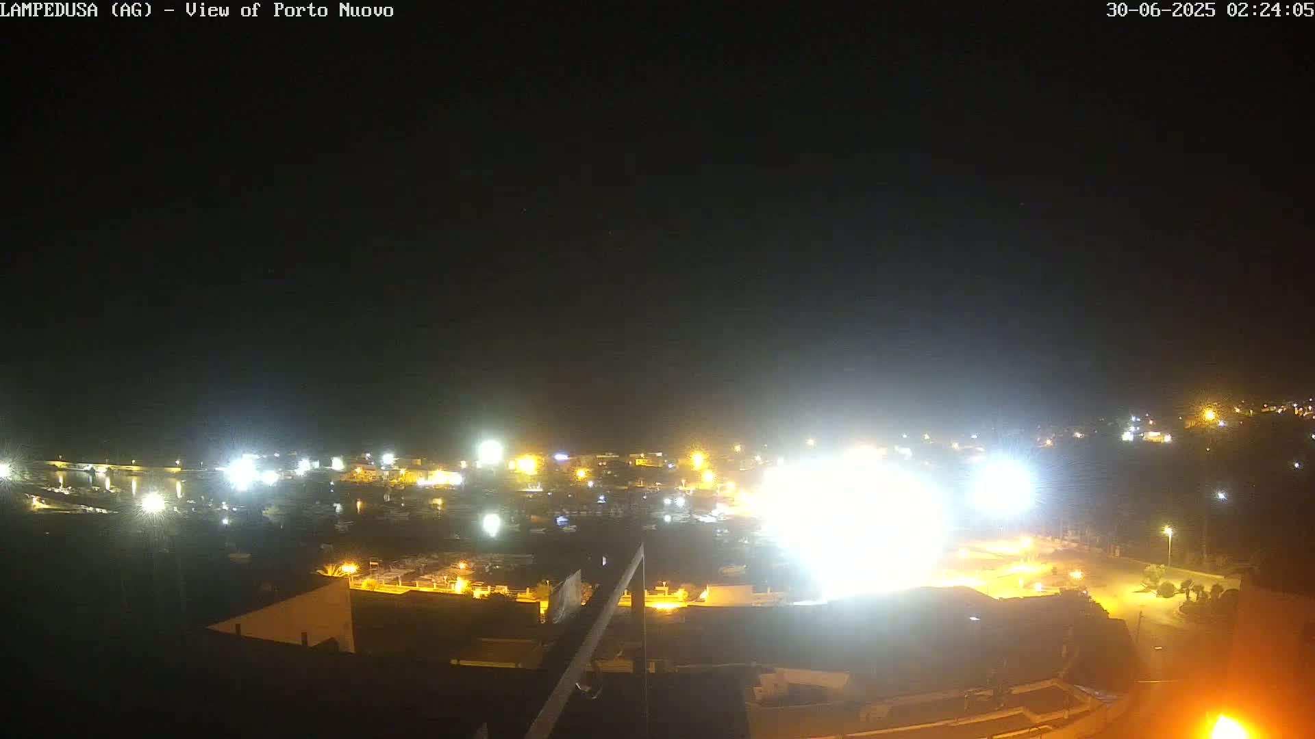 Lampedusa, Port of Nouvo Live Cam - Agrigento, Sicily, Italy