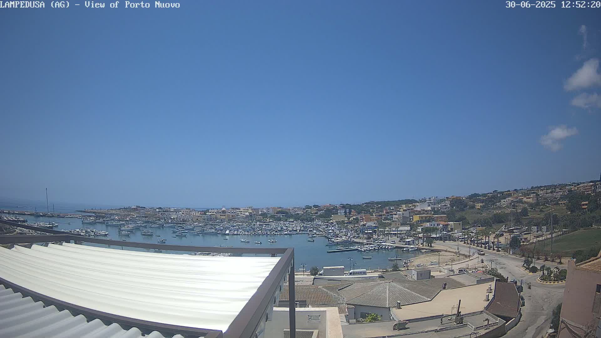 Lampedusa, Port of Nouvo Live Cam - Agrigento, Sicily, Italy