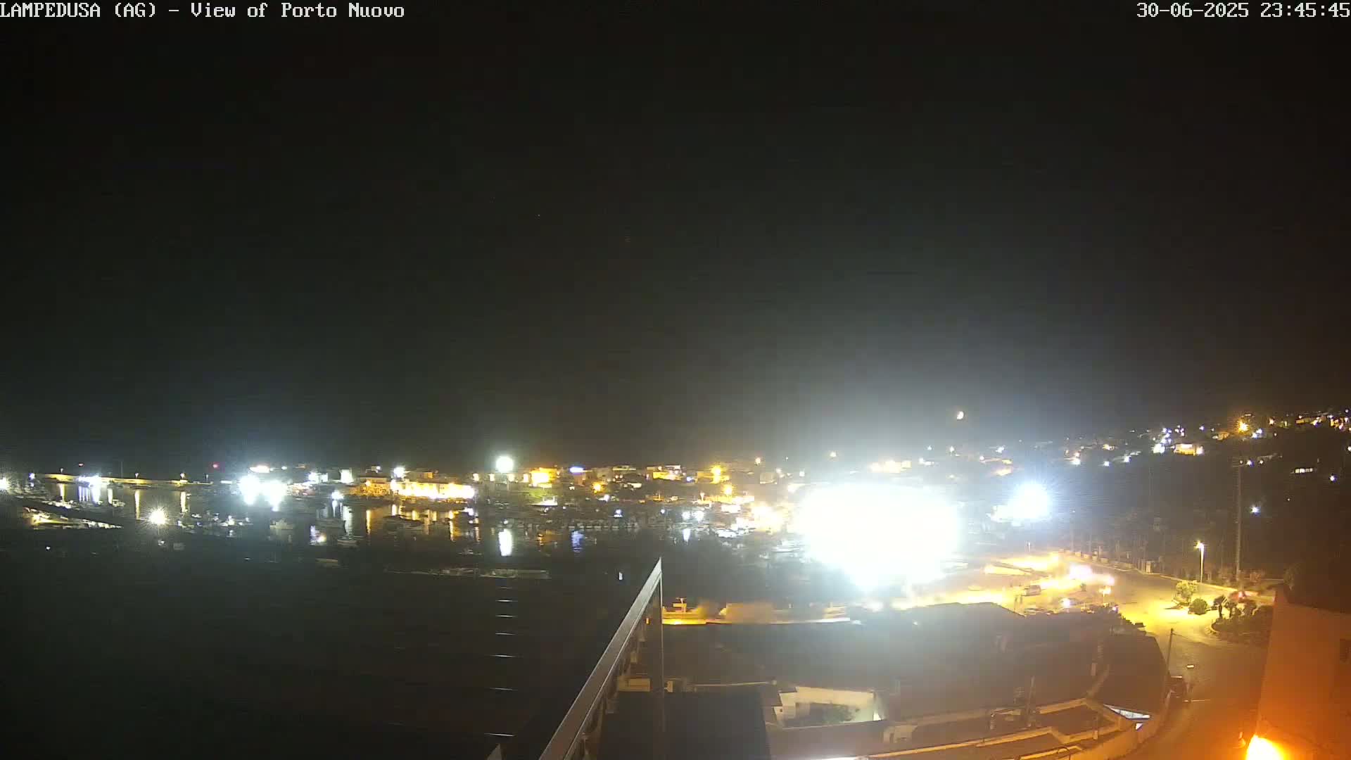 Lampedusa, Port of Nouvo Live Cam - Agrigento, Sicily, Italy