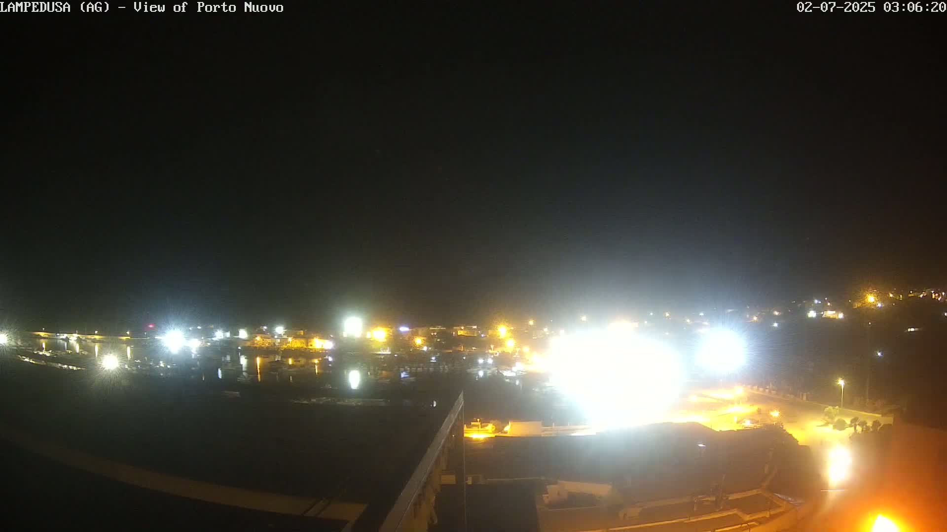 Lampedusa, Port of Nouvo Live Cam - Agrigento, Sicily, Italy