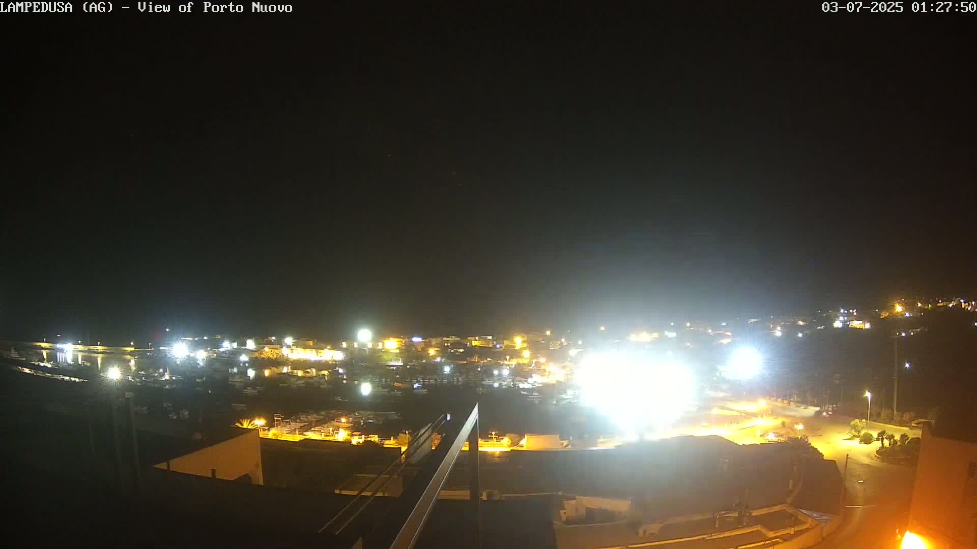 Lampedusa, Port of Nouvo Live Cam - Agrigento, Sicily, Italy