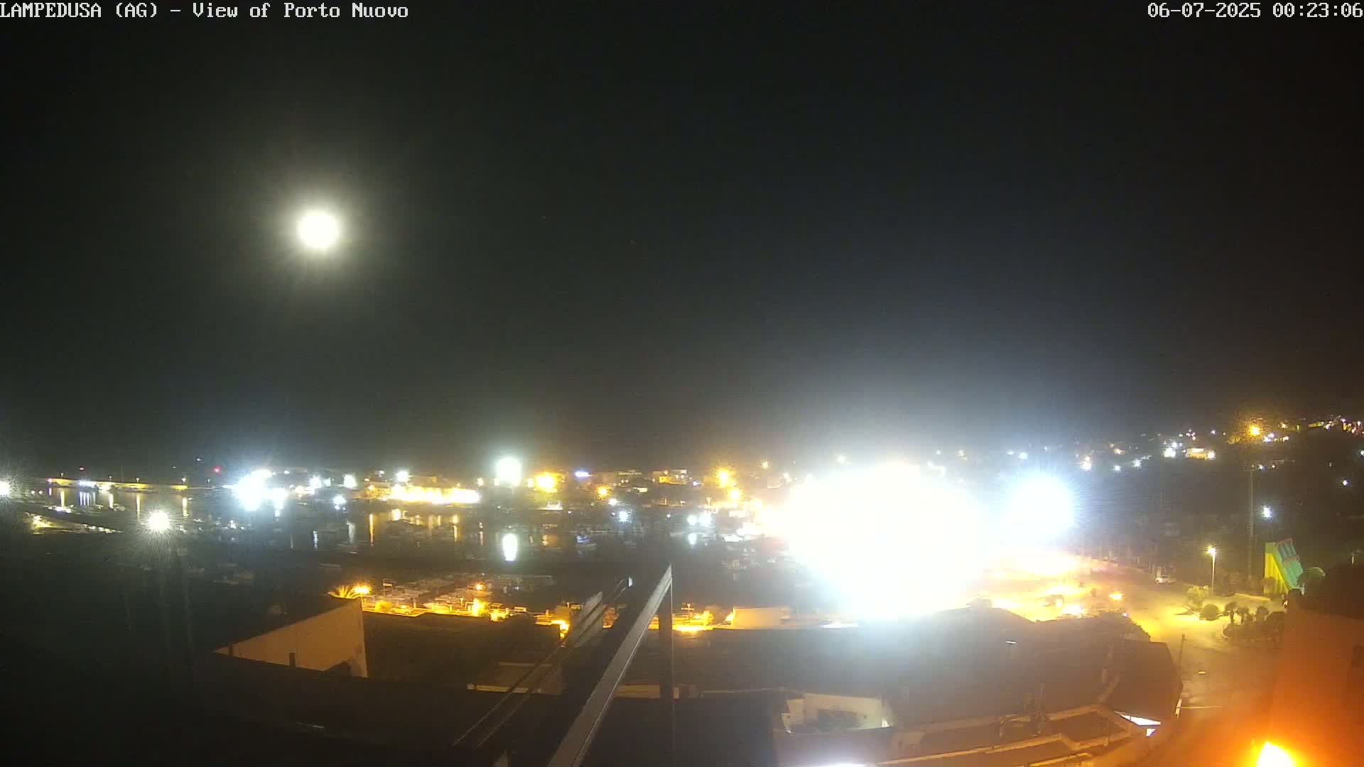Lampedusa, Port of Nouvo Live Cam - Agrigento, Sicily, Italy
