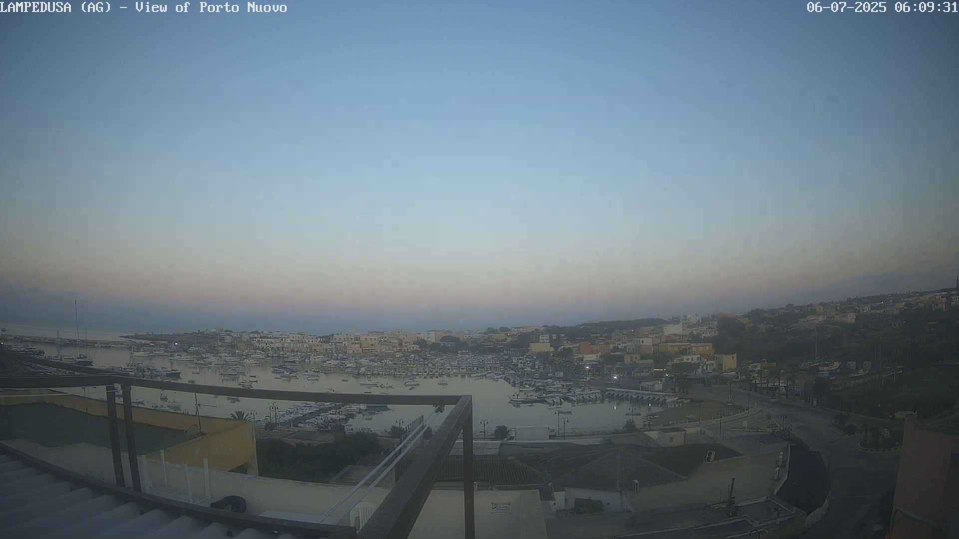 Lampedusa, Port of Nouvo Live Cam - Agrigento, Sicily, Italy