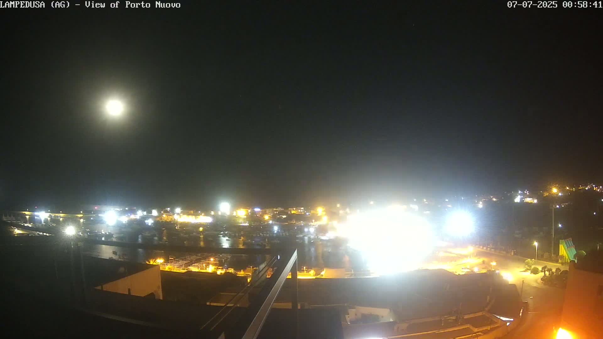 Lampedusa, Port of Nouvo Live Cam - Agrigento, Sicily, Italy