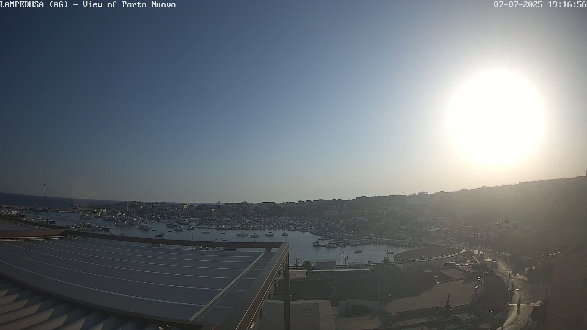 Lampedusa, Port of Nouvo Live Cam - Agrigento, Sicily, Italy