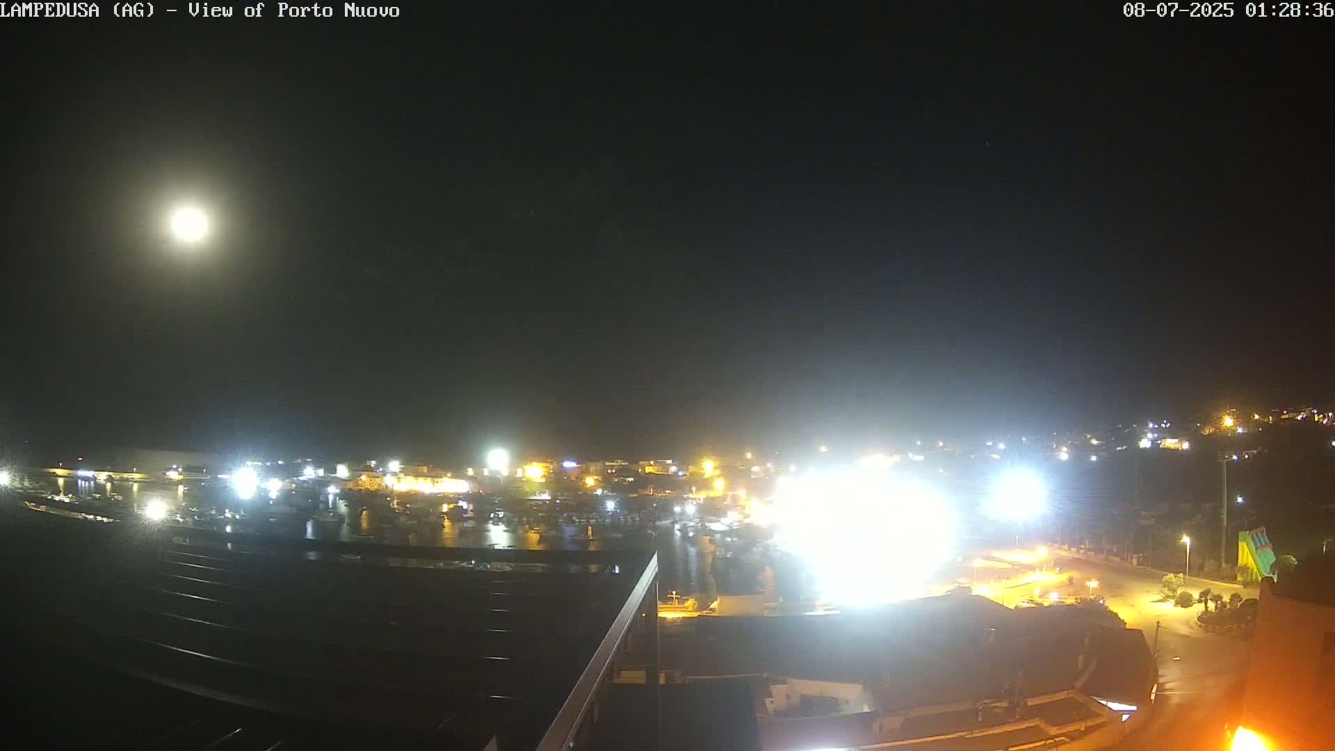 Lampedusa, Port of Nouvo Live Cam - Agrigento, Sicily, Italy