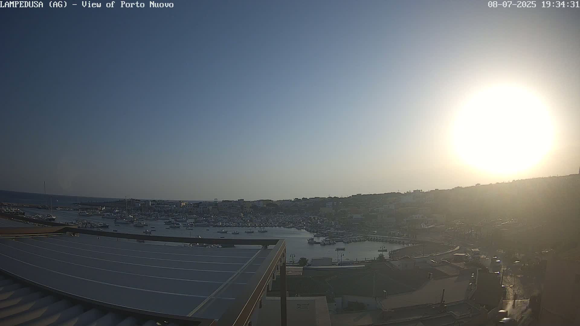 Lampedusa, Port of Nouvo Live Cam - Agrigento, Sicily, Italy