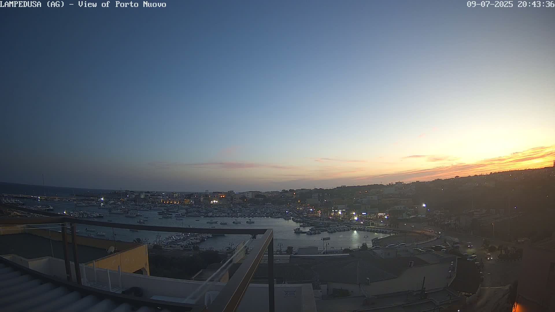 Lampedusa, Port of Nouvo Live Cam - Agrigento, Sicily, Italy