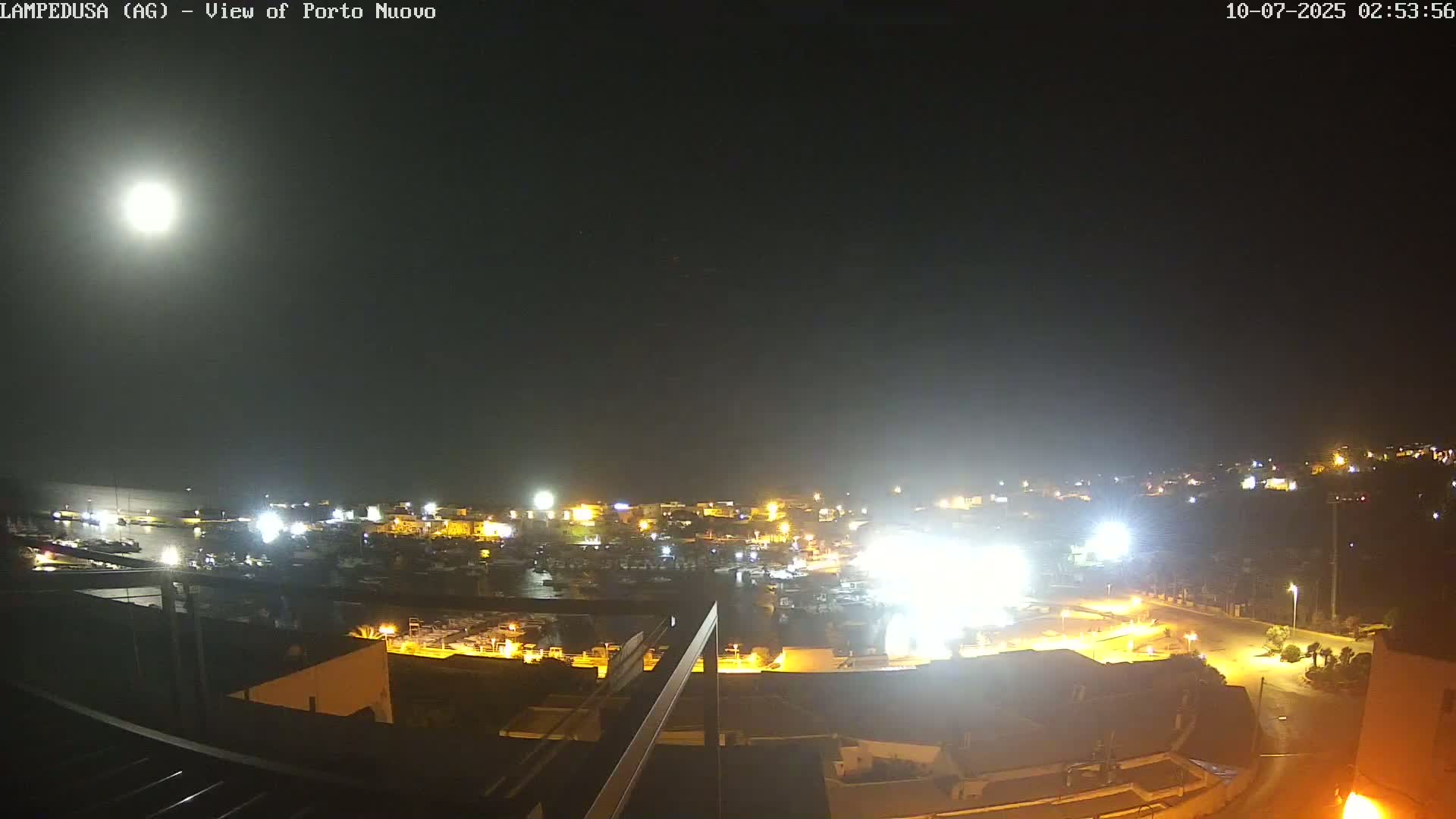Lampedusa, Port of Nouvo Live Cam - Agrigento, Sicily, Italy