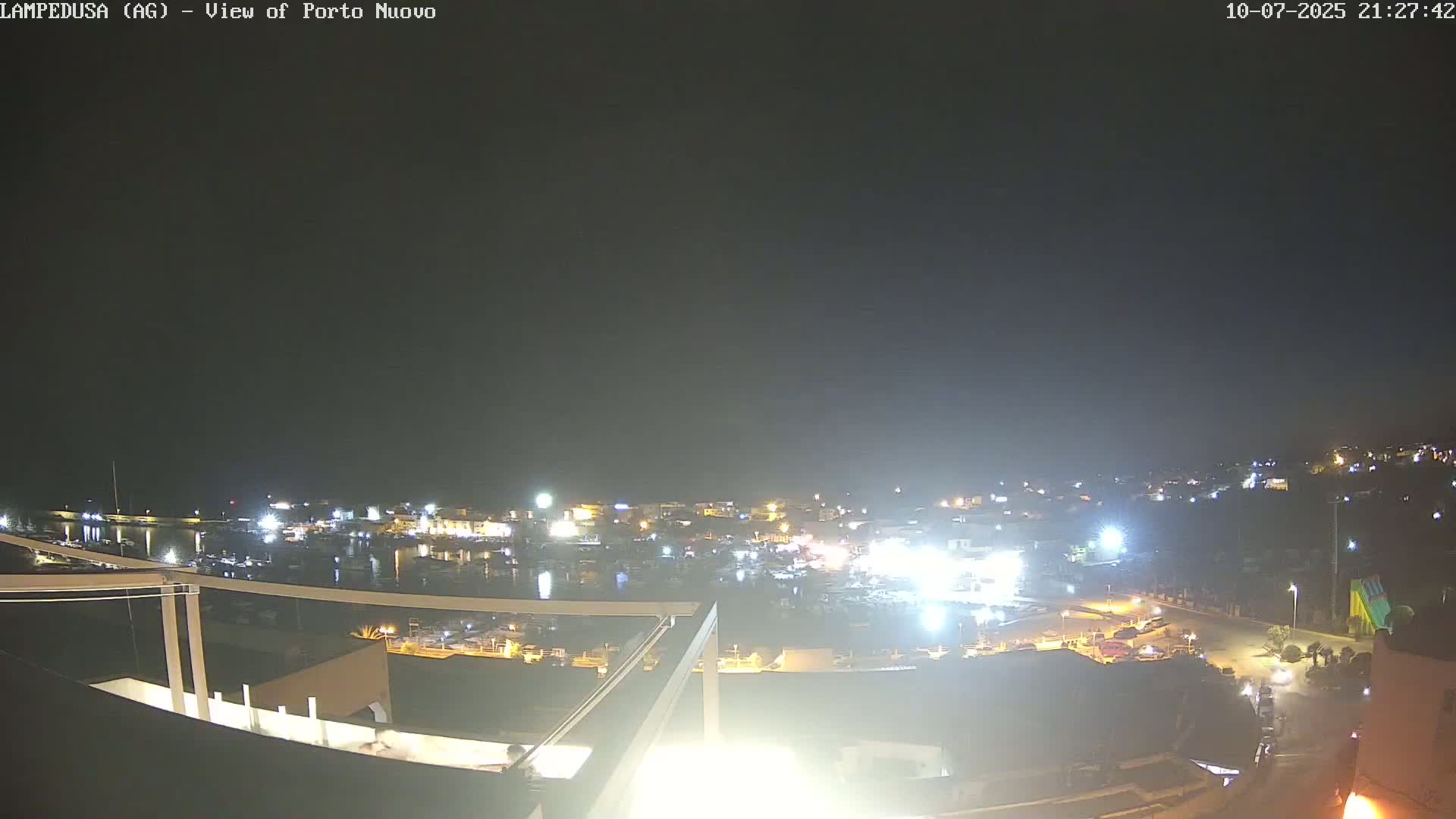 Lampedusa, Port of Nouvo Live Cam - Agrigento, Sicily, Italy