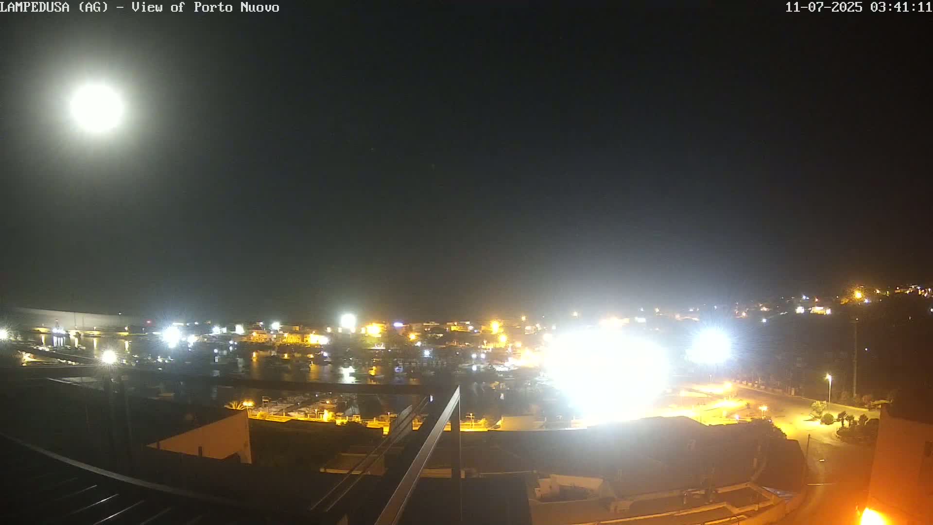 Lampedusa, Port of Nouvo Live Cam - Agrigento, Sicily, Italy