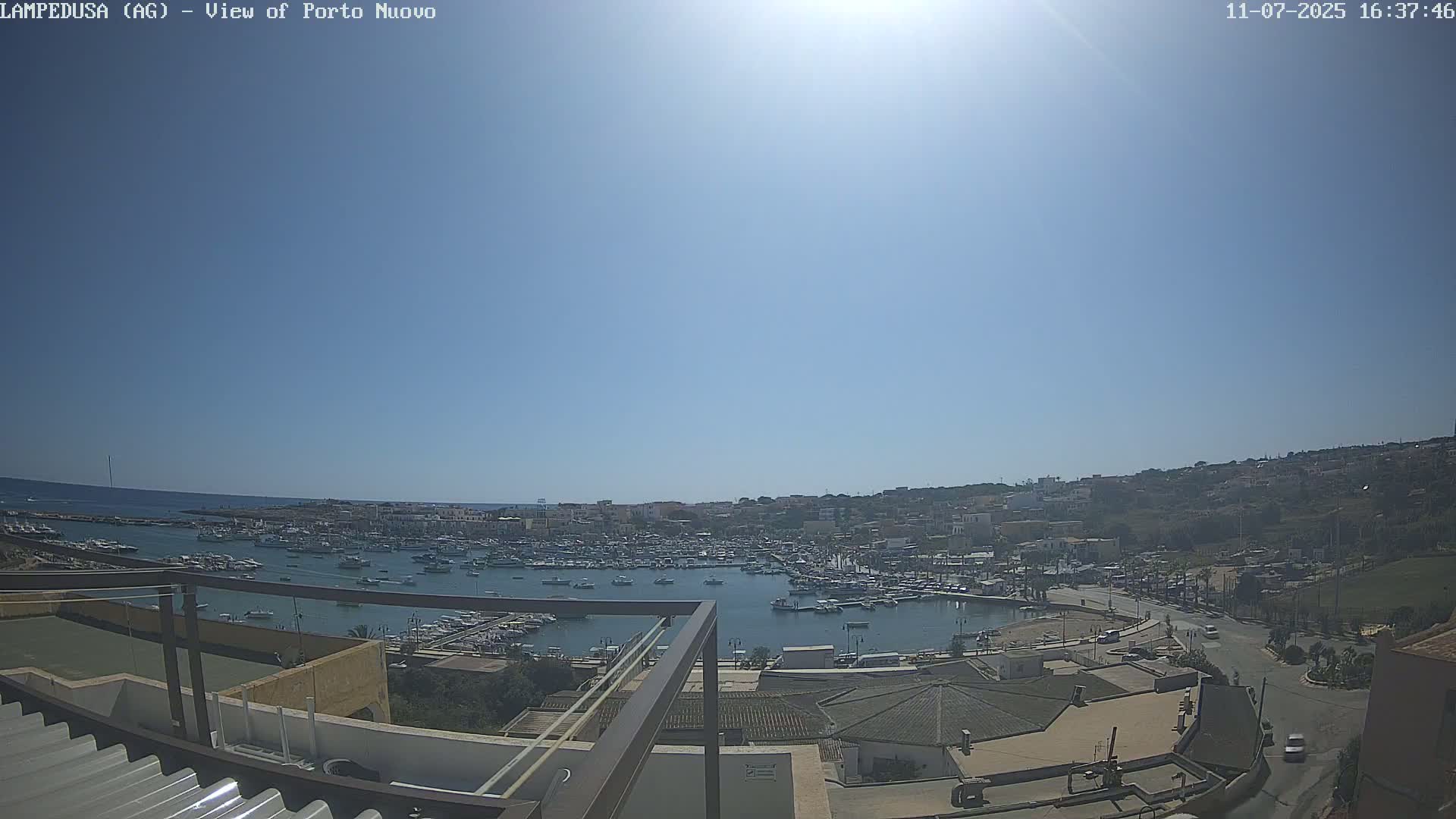 Lampedusa, Port of Nouvo Live Cam - Agrigento, Sicily, Italy