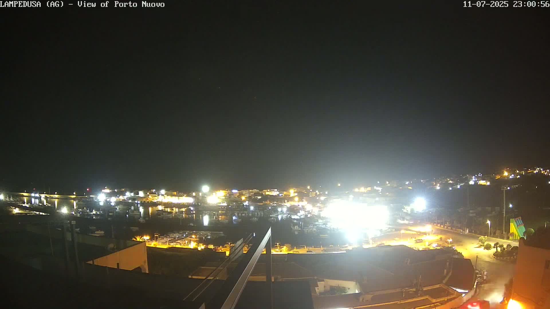 Lampedusa, Port of Nouvo Live Cam - Agrigento, Sicily, Italy