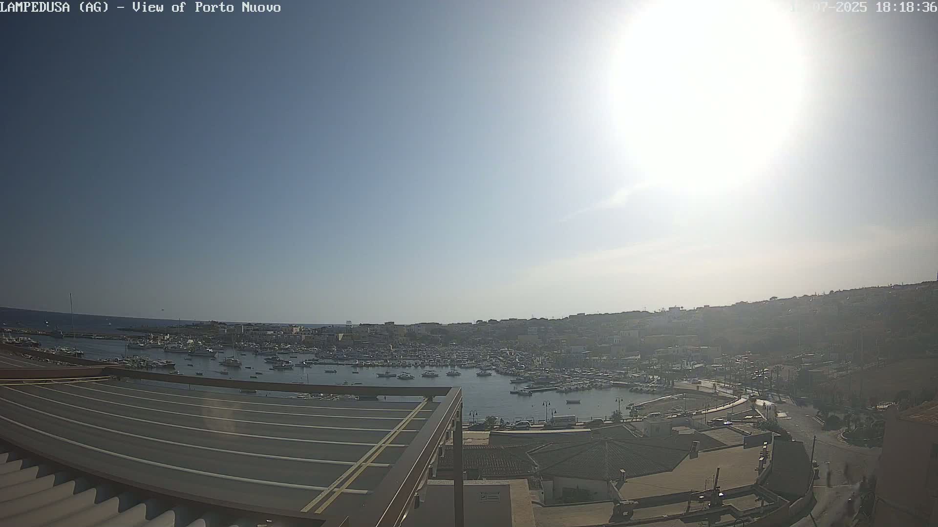 Lampedusa, Port of Nouvo Live Cam - Agrigento, Sicily, Italy
