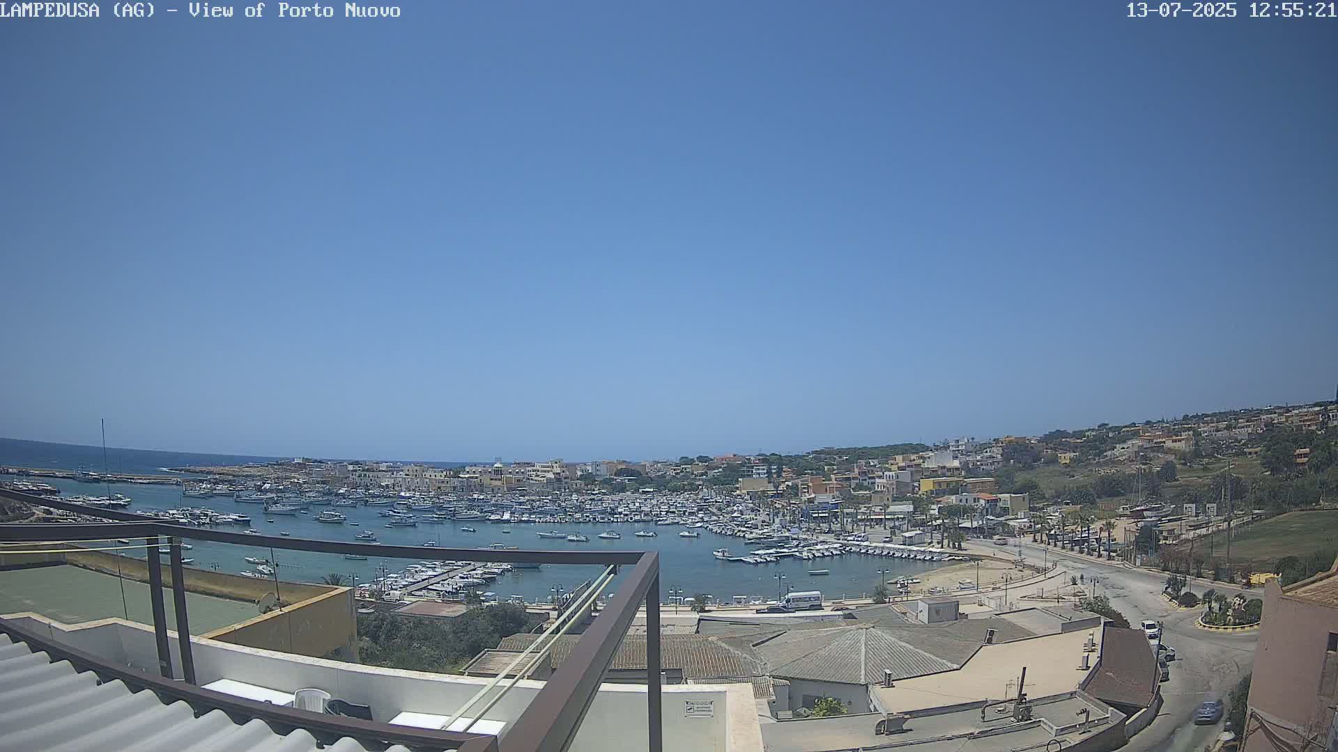 Lampedusa, Port of Nouvo Live Cam - Agrigento, Sicily, Italy